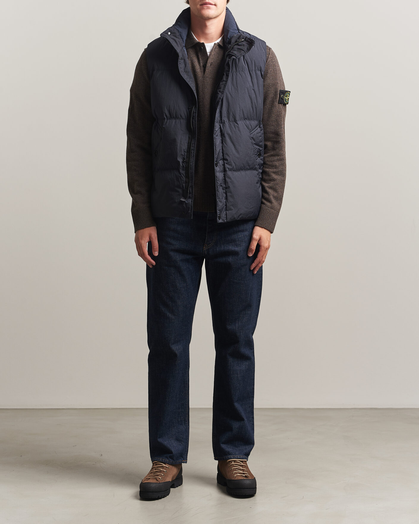 Herren | Westen | Stone Island | Crinkle Reps Down Vest Navy Blue