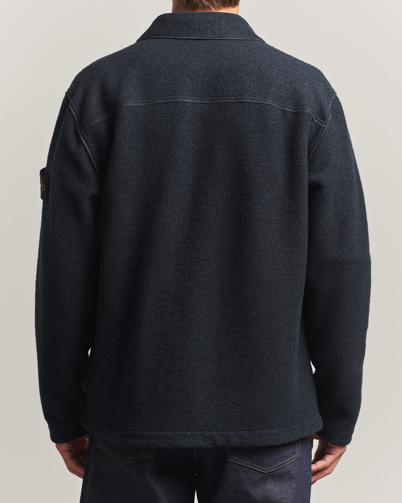 Herren | Hemden | Stone Island | Micro Bouclé Overshirt Navy Blue