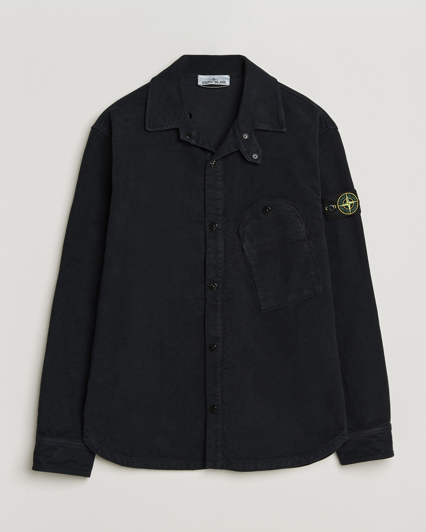 Herren | Hemden | Stone Island | Cotton Moleskin Overshirt Navy Blue