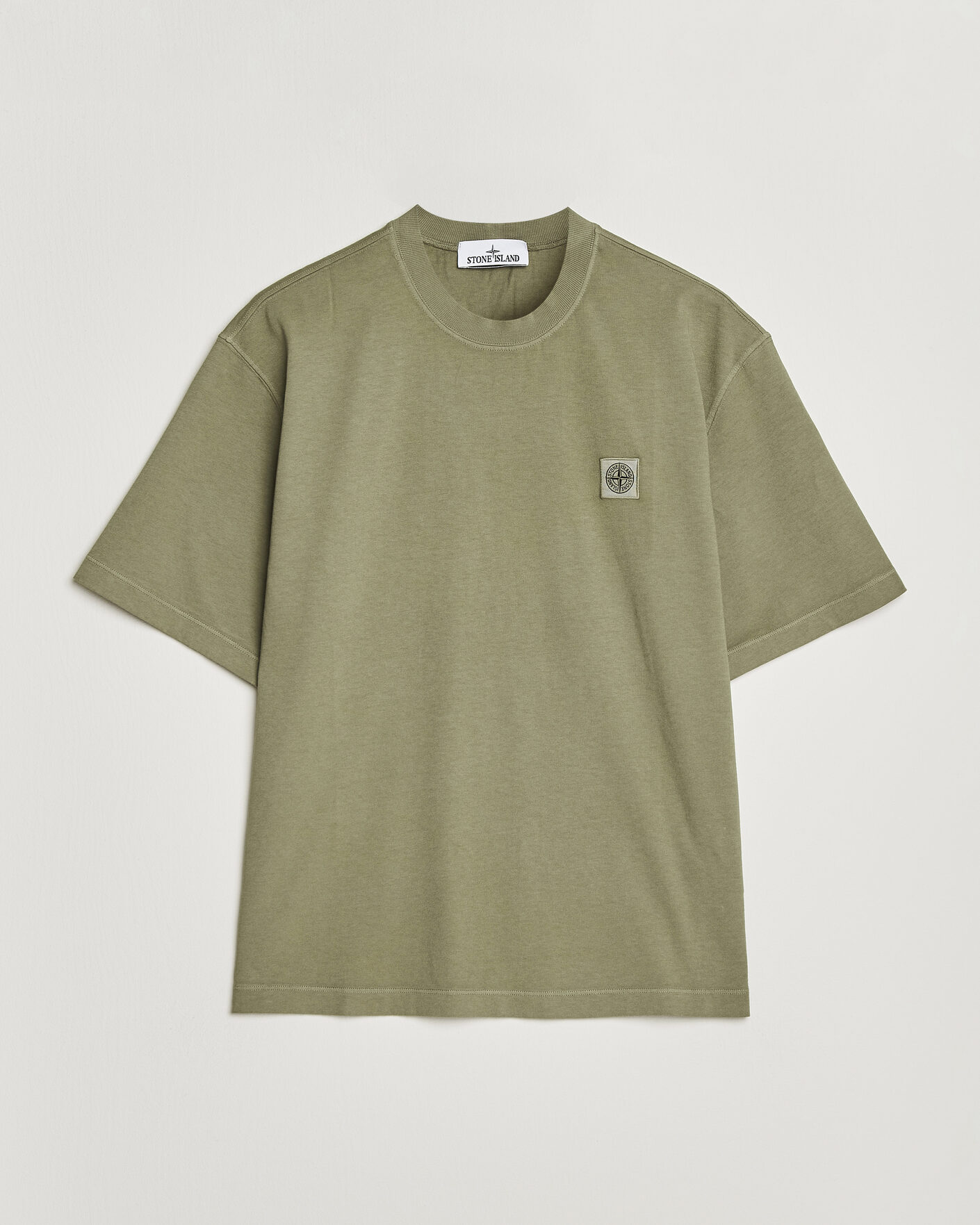 Herren | T-Shirts | Stone Island | Combed Organic Cotton T-Shirt Miltary Green