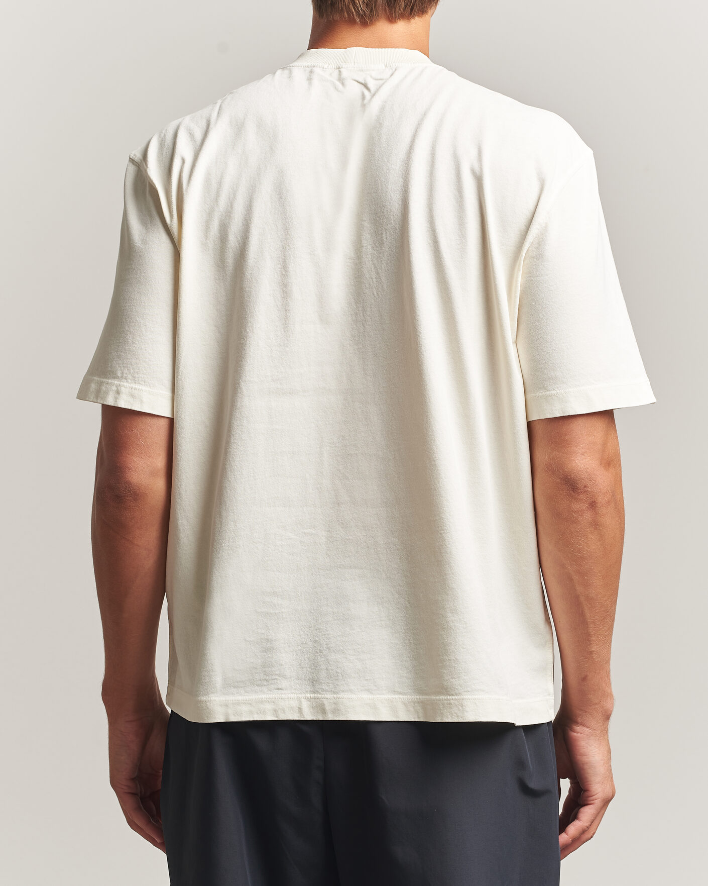 Herren | T-Shirts | Stone Island | Combed Organic Cotton T-Shirt Ivory