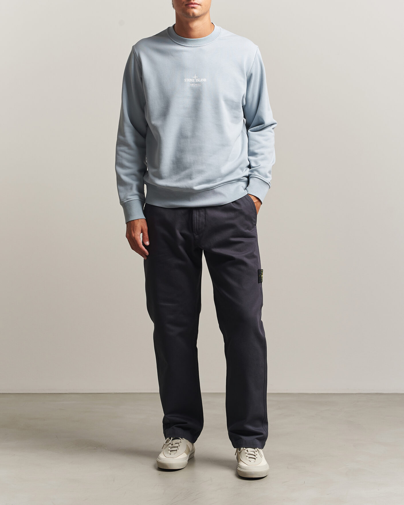 Herren | Hosen | Stone Island | Dense Cotton Twill Pants Blue Navy
