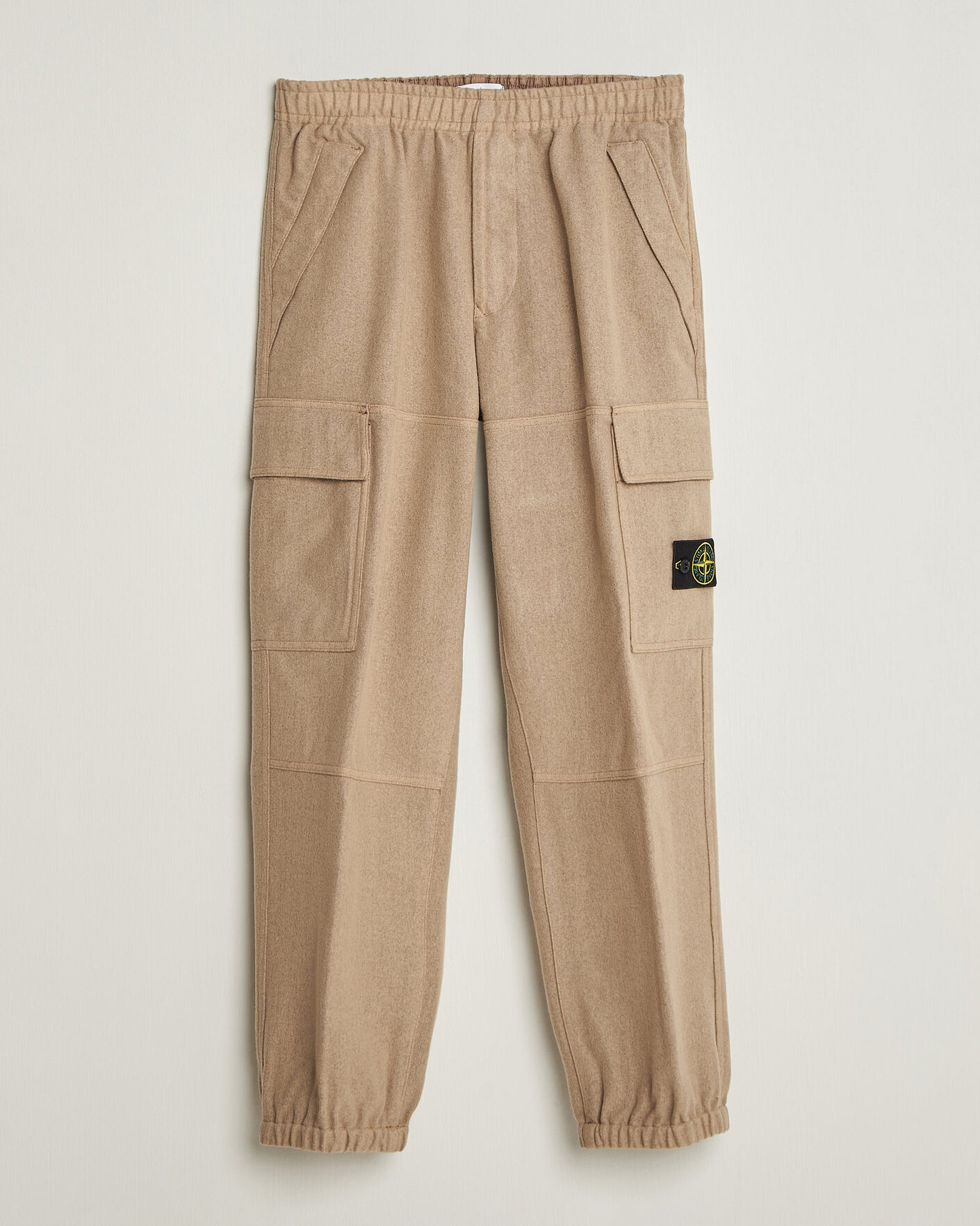 Herren | Hosen | Stone Island | Wool/Nylon Flannel Cargo Trousers Biscuit