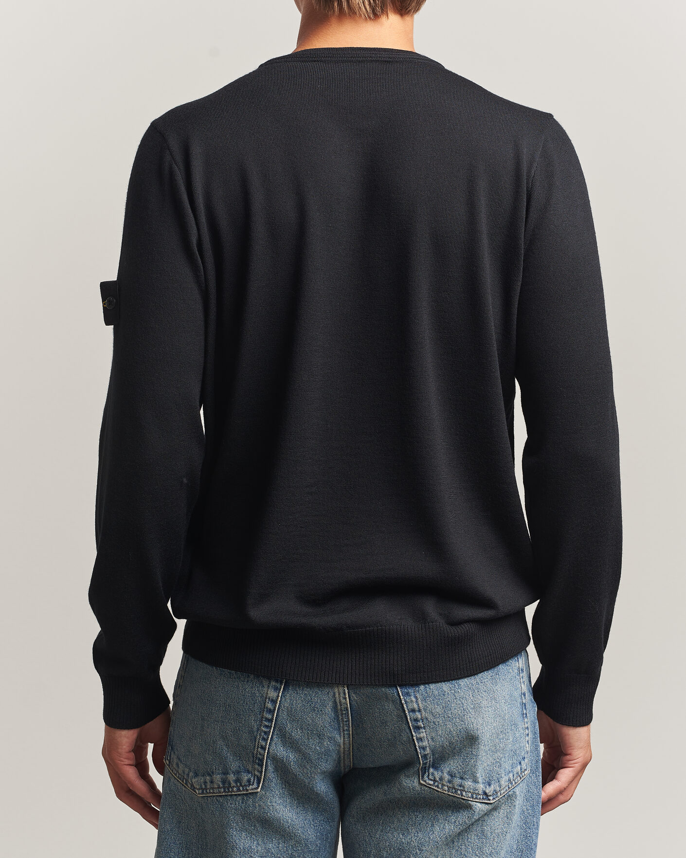 Herren | Pullover | Stone Island | Light Pure Wool Crew Neck Black