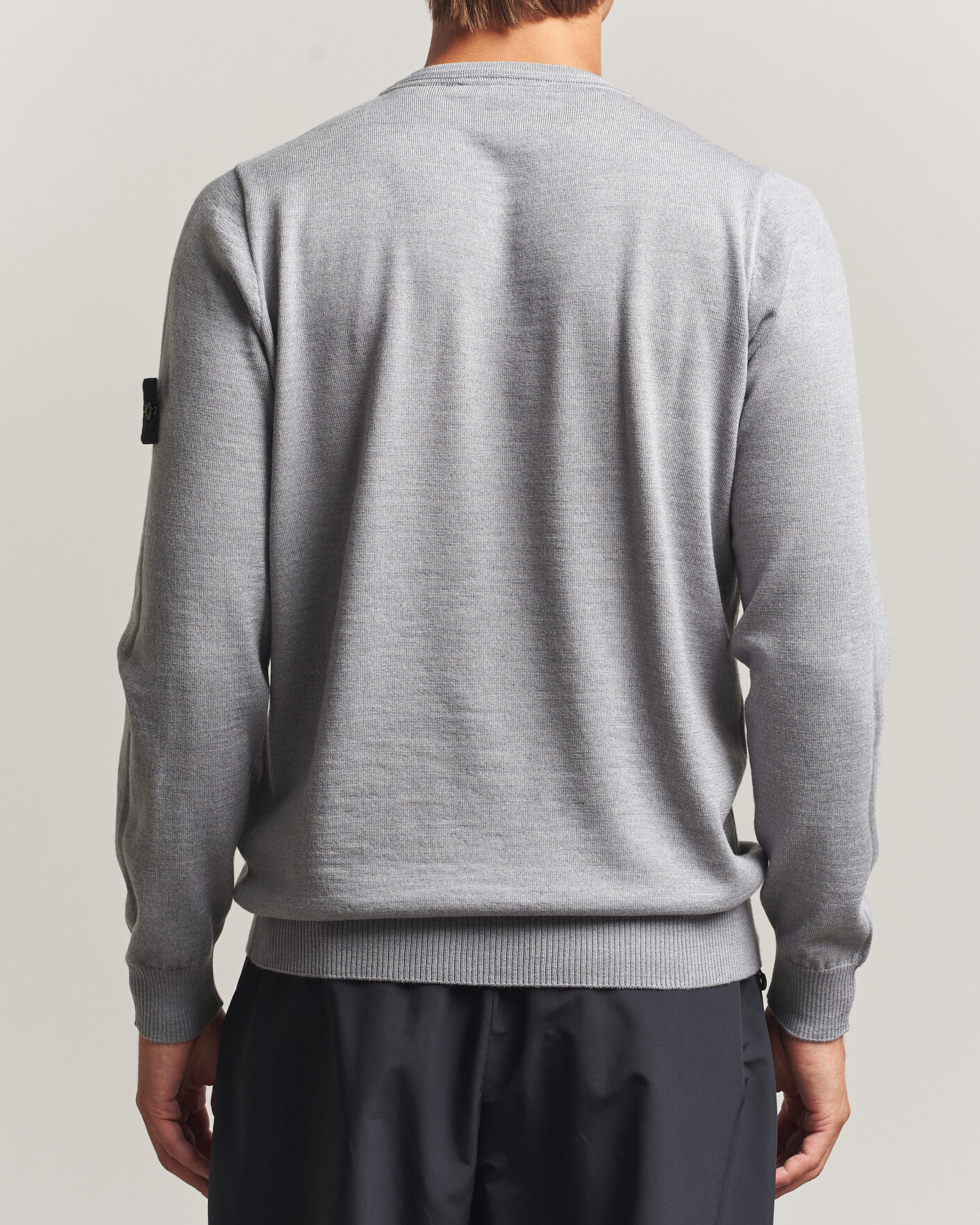 Herren | Pullover | Stone Island | Light Pure Wool Crew Neck Ash Grey Melange