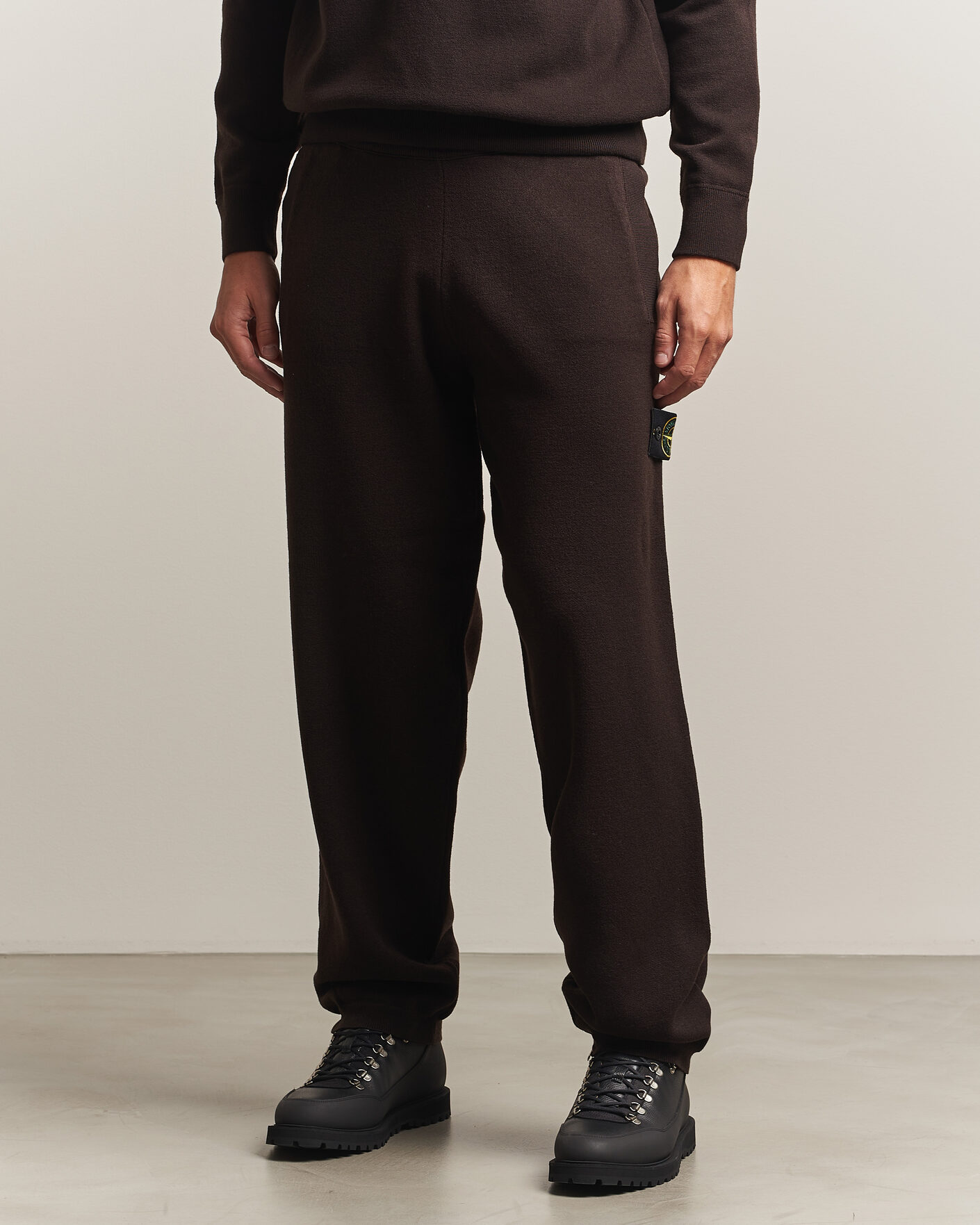 Herren | Hosen | Stone Island | Plush Stitch Stretch Wool Pants Coal Grey