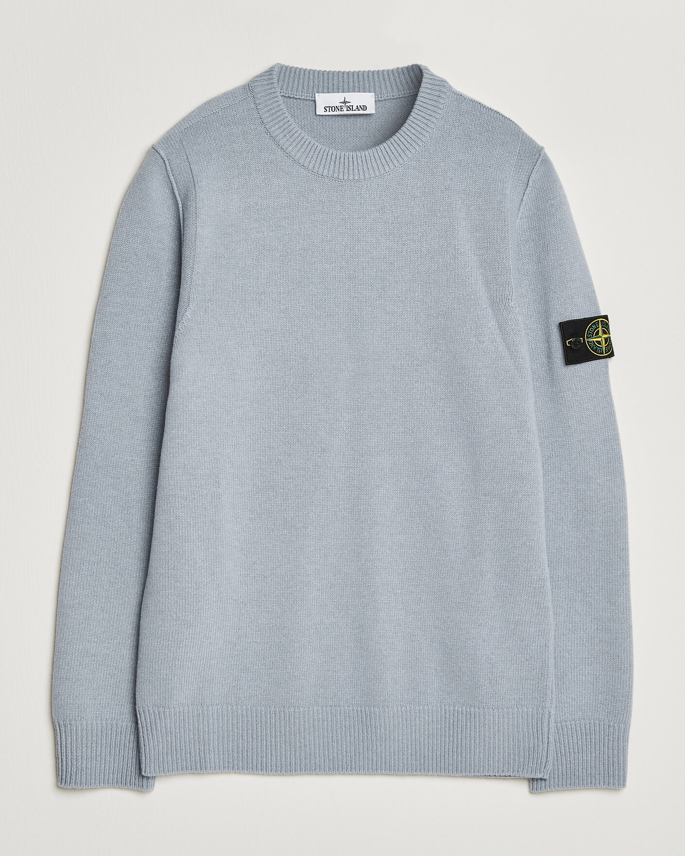 Herren | Pullover | Stone Island | Knitted Lambswool Crew Neck Ash Grey