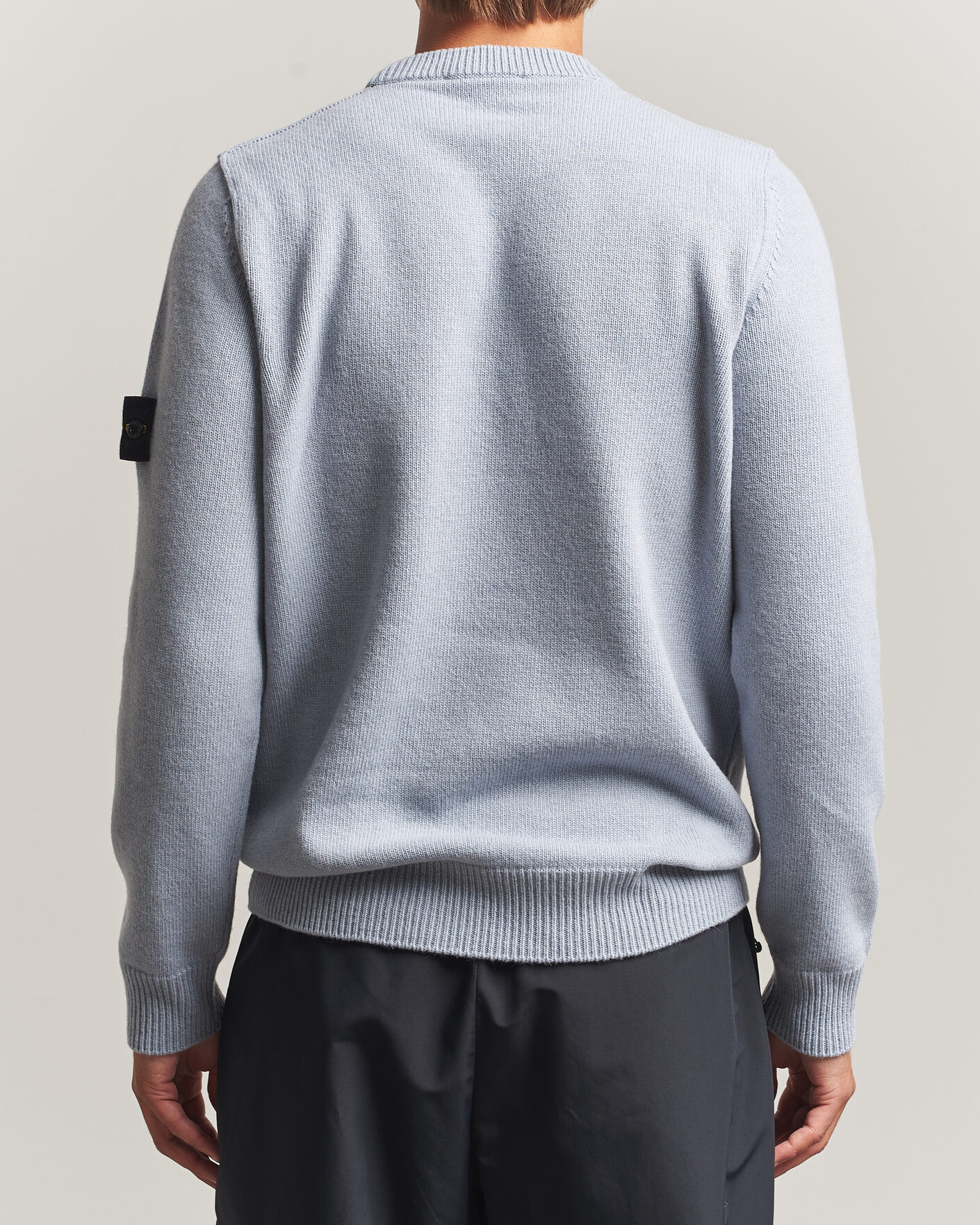 Herren | Pullover | Stone Island | Knitted Lambswool Crew Neck Ash Grey