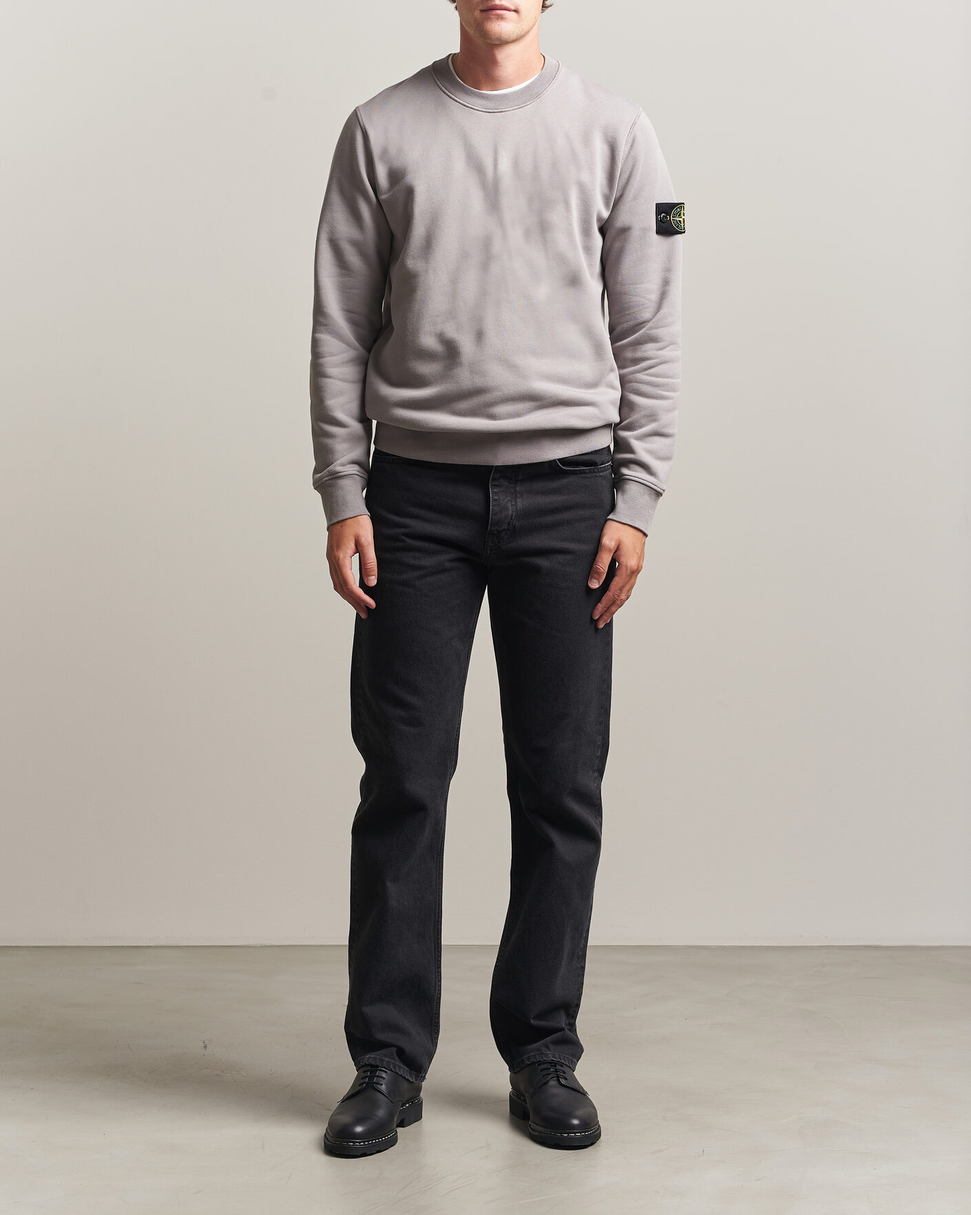 Herren | Pullover | Stone Island | Garment Dyed Fleece Sweatshirt Grey