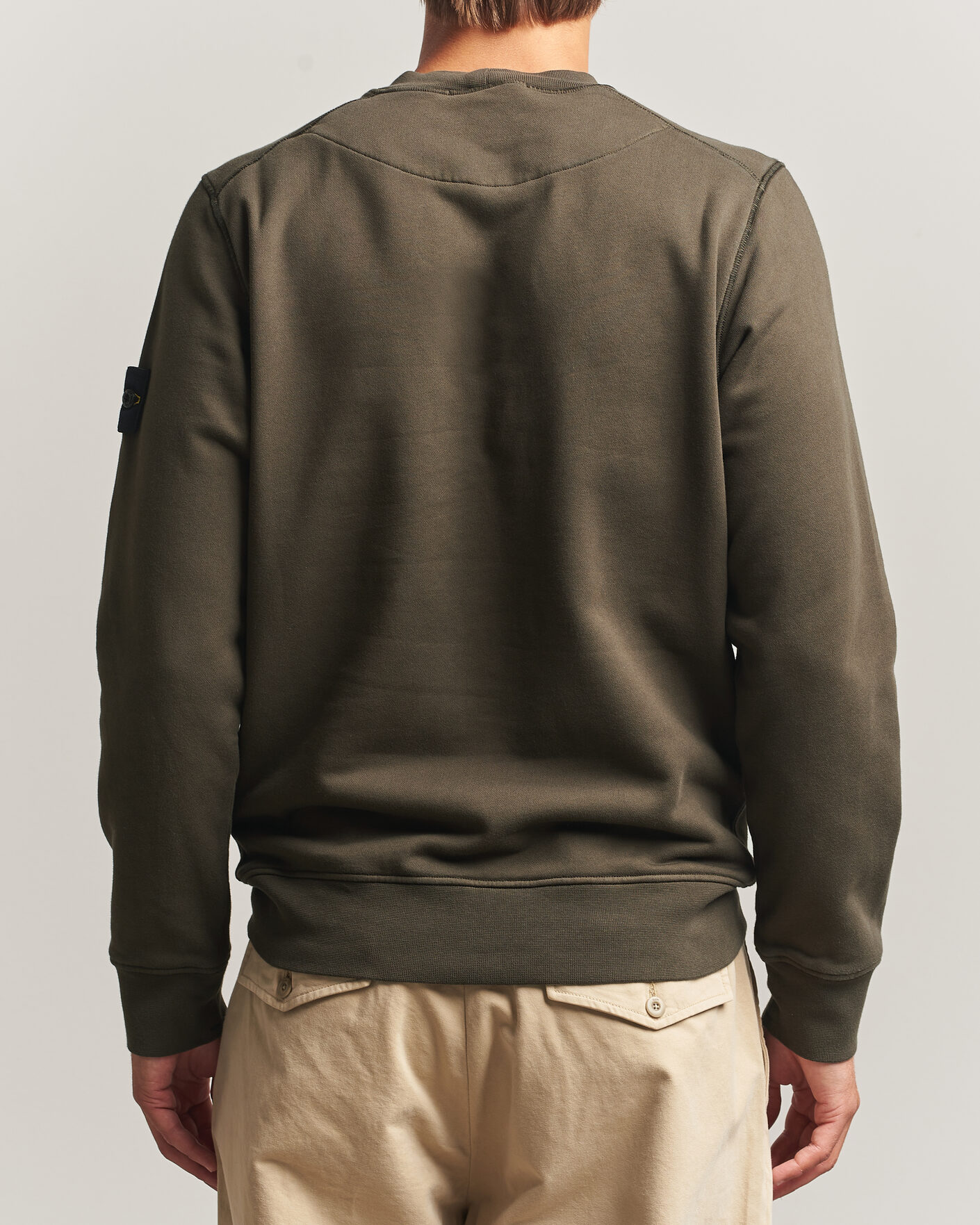 Herren | Pullover | Stone Island | Garment Dyed Fleece Sweatshirt Coal Grey