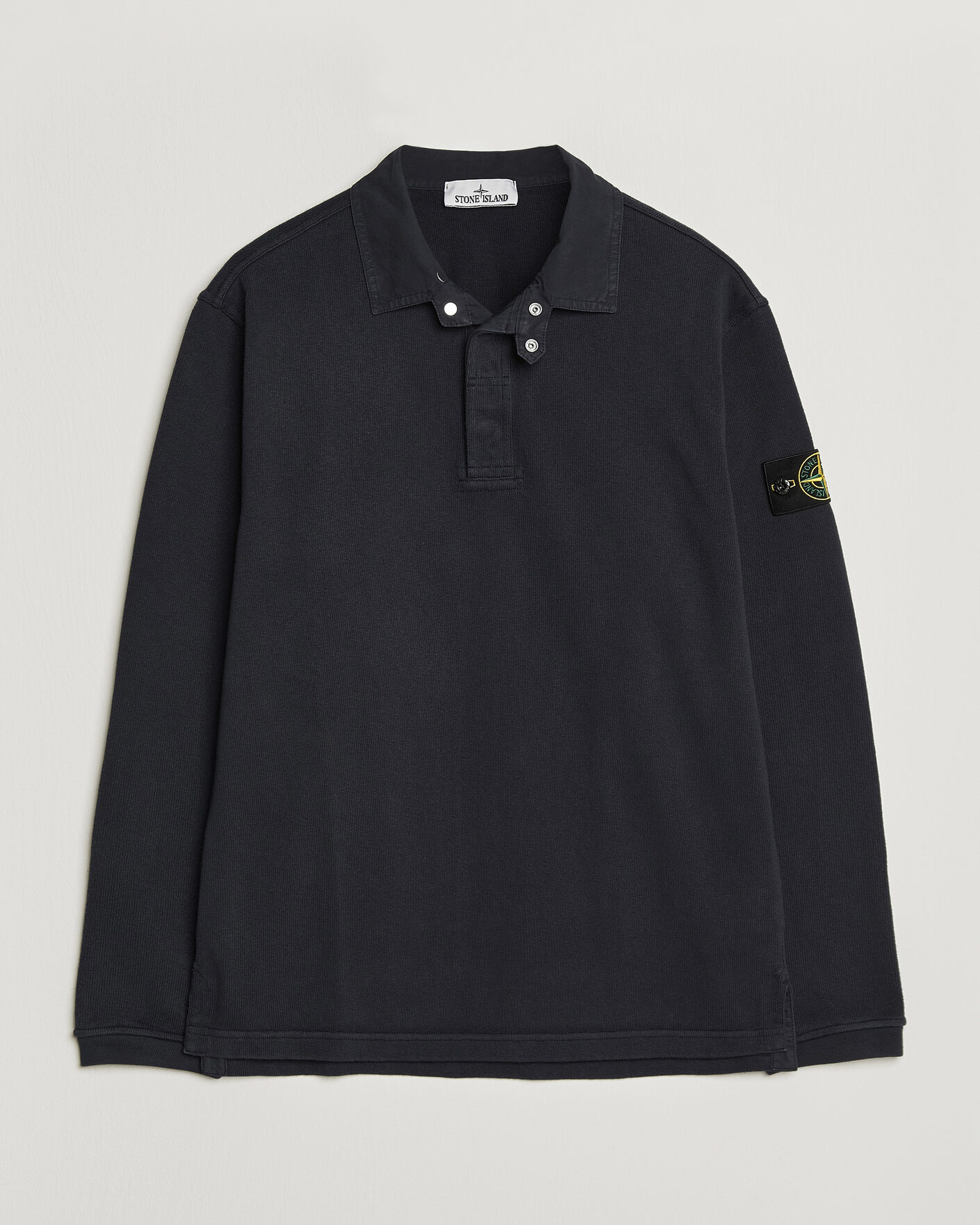 Herren | Pullover | Stone Island | Heavy Cotton Jersey Polo Blue Navy