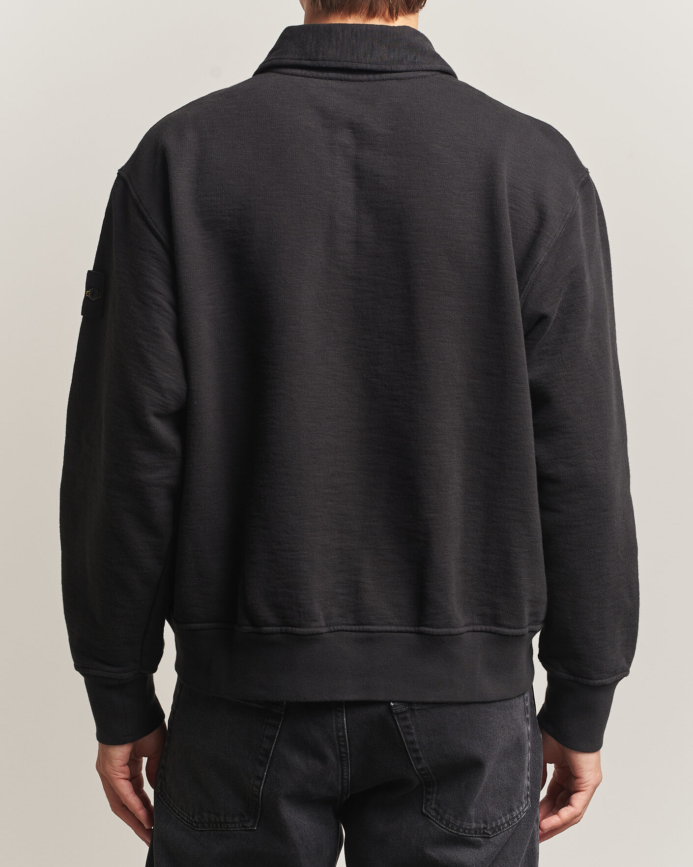 Herren | Pullover | Stone Island | Tubular Cotton Fleece Polo Black