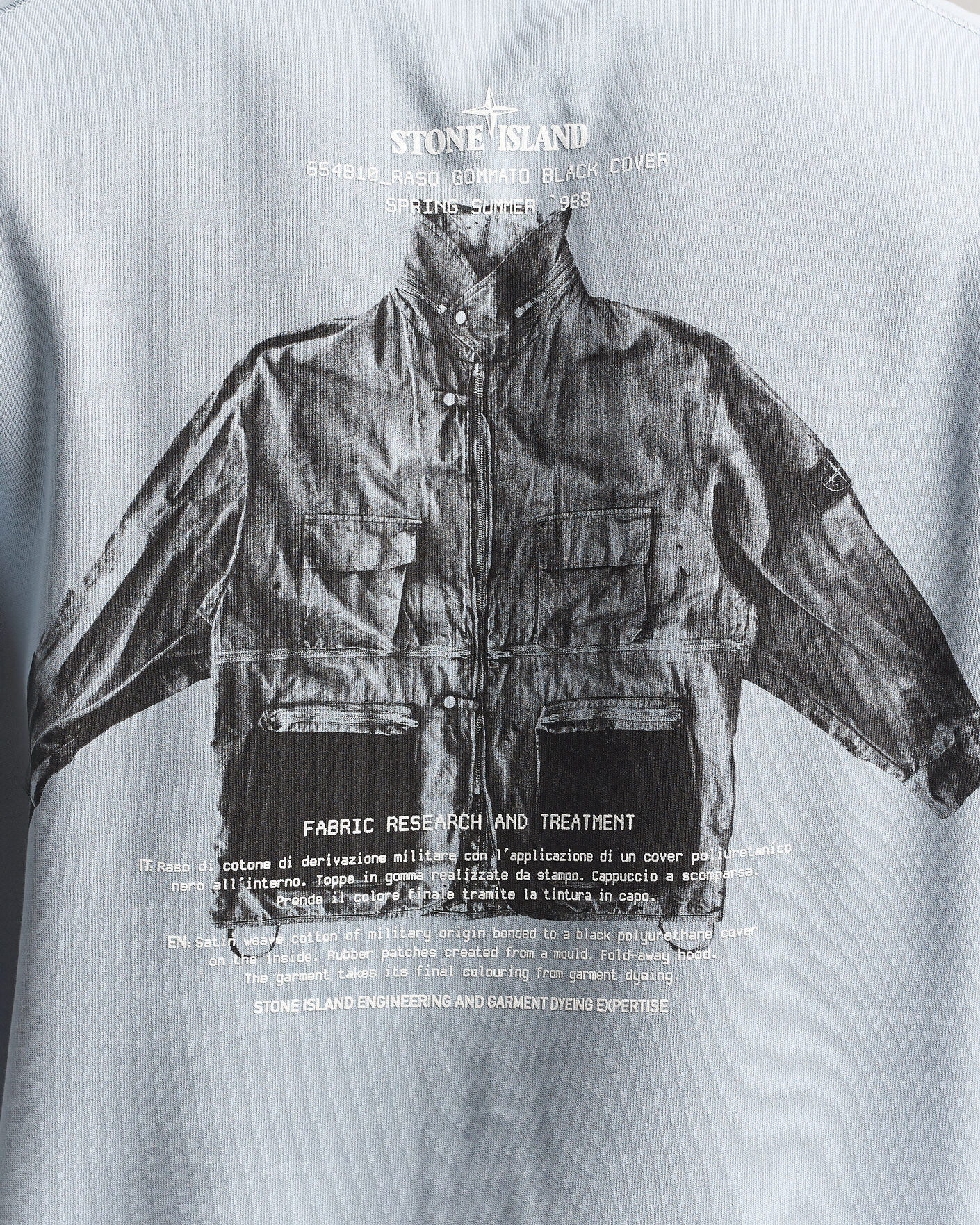 Herren | Pullover | Stone Island | Cotton Fleece Archivio Print Sweatshirt Ash Grey