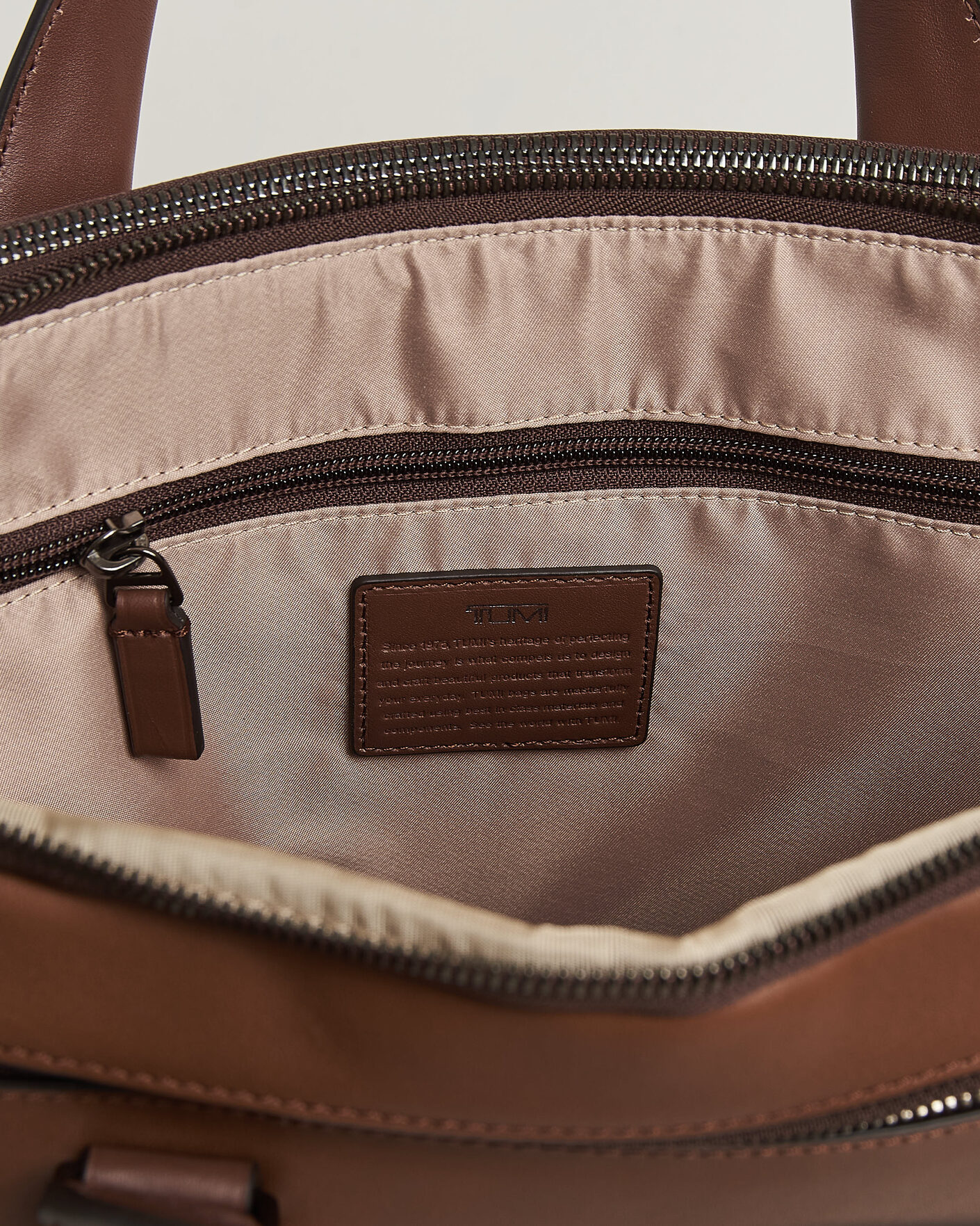 Herren | Taschen | TUMI | Harrison Sycamore Slim Leather Brief Cognac Bombe