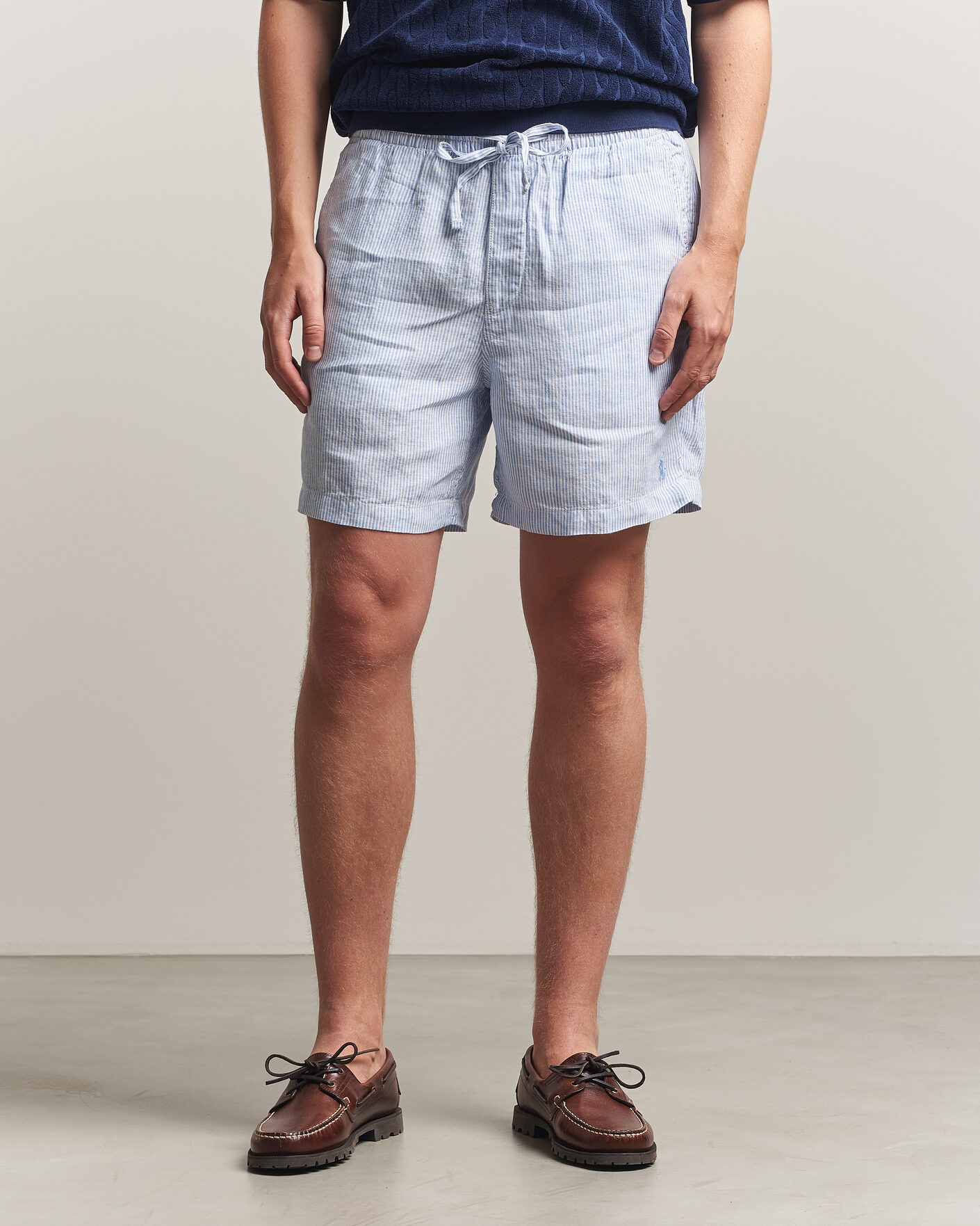 Herren | Shorts | Polo Ralph Lauren | Woven Linen Shorts Blue/White