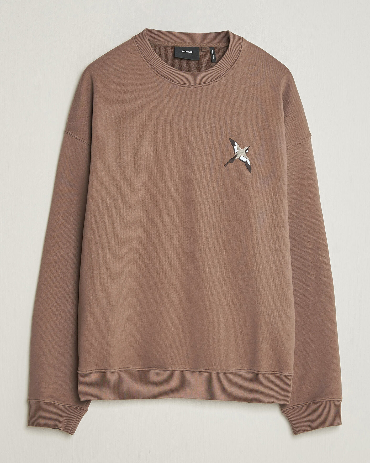Herren | Pullover | Axel Arigato | Micro Bee Bird Sweatshirt Coffee Brown