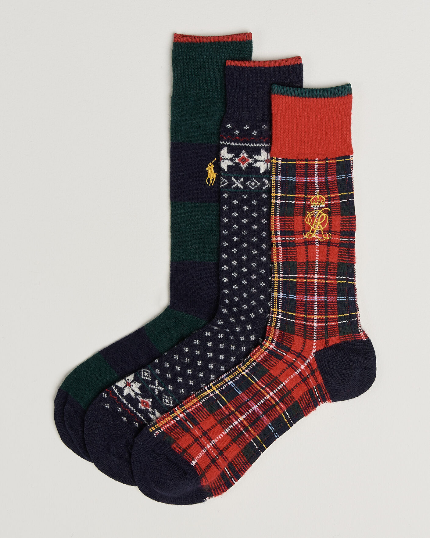 Herren | Unterwäsche | Polo Ralph Lauren | 3-Pack Lambswool Sock Hunter Multi