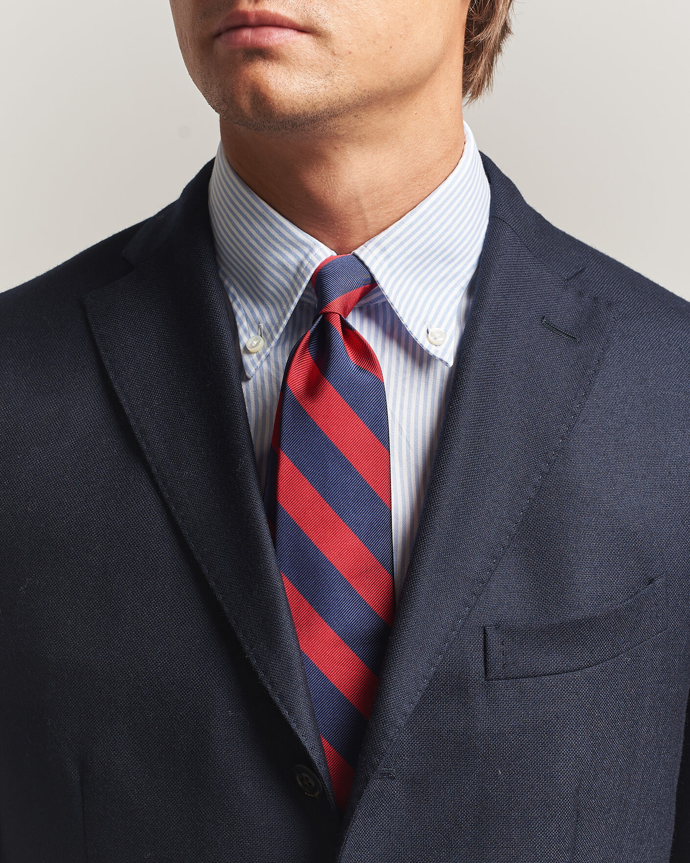 Herren | Krawatten | Polo Ralph Lauren | Striped Club Tie Navy/Red