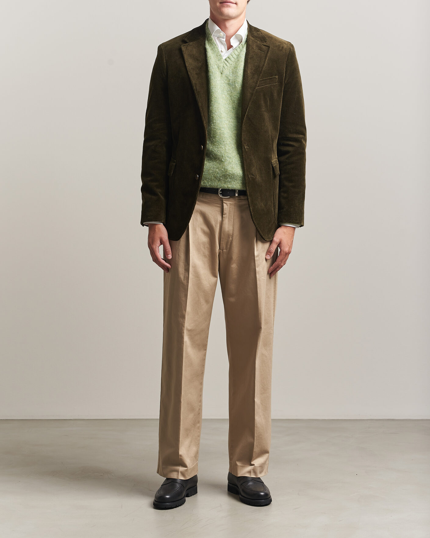 Herren | Sakkos | Polo Ralph Lauren | Single Breasted Corduroy Sportcoat Fall Olive