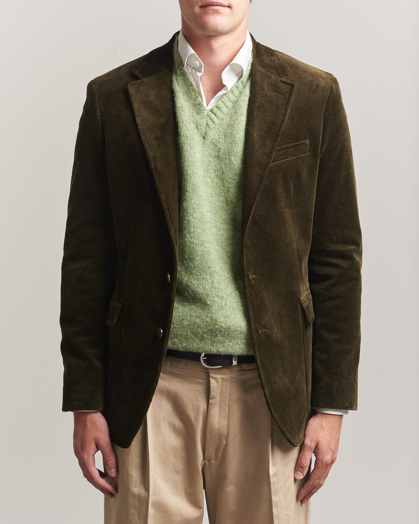Herren | Sakkos | Polo Ralph Lauren | Single Breasted Corduroy Sportcoat Fall Olive