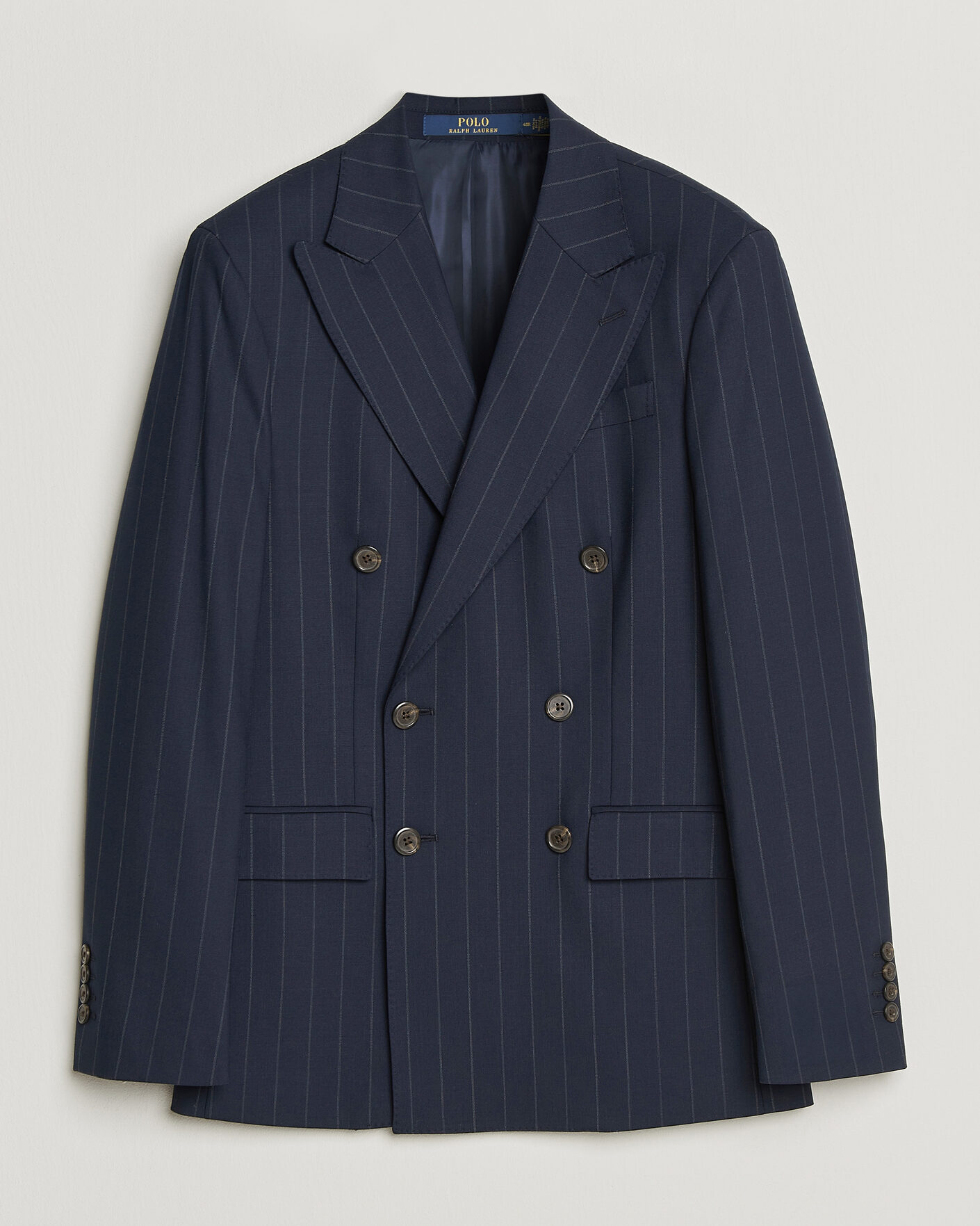 Herren | Sakkos | Polo Ralph Lauren | Double Breasted Rope Stripe Sportcoat Navy/Grey