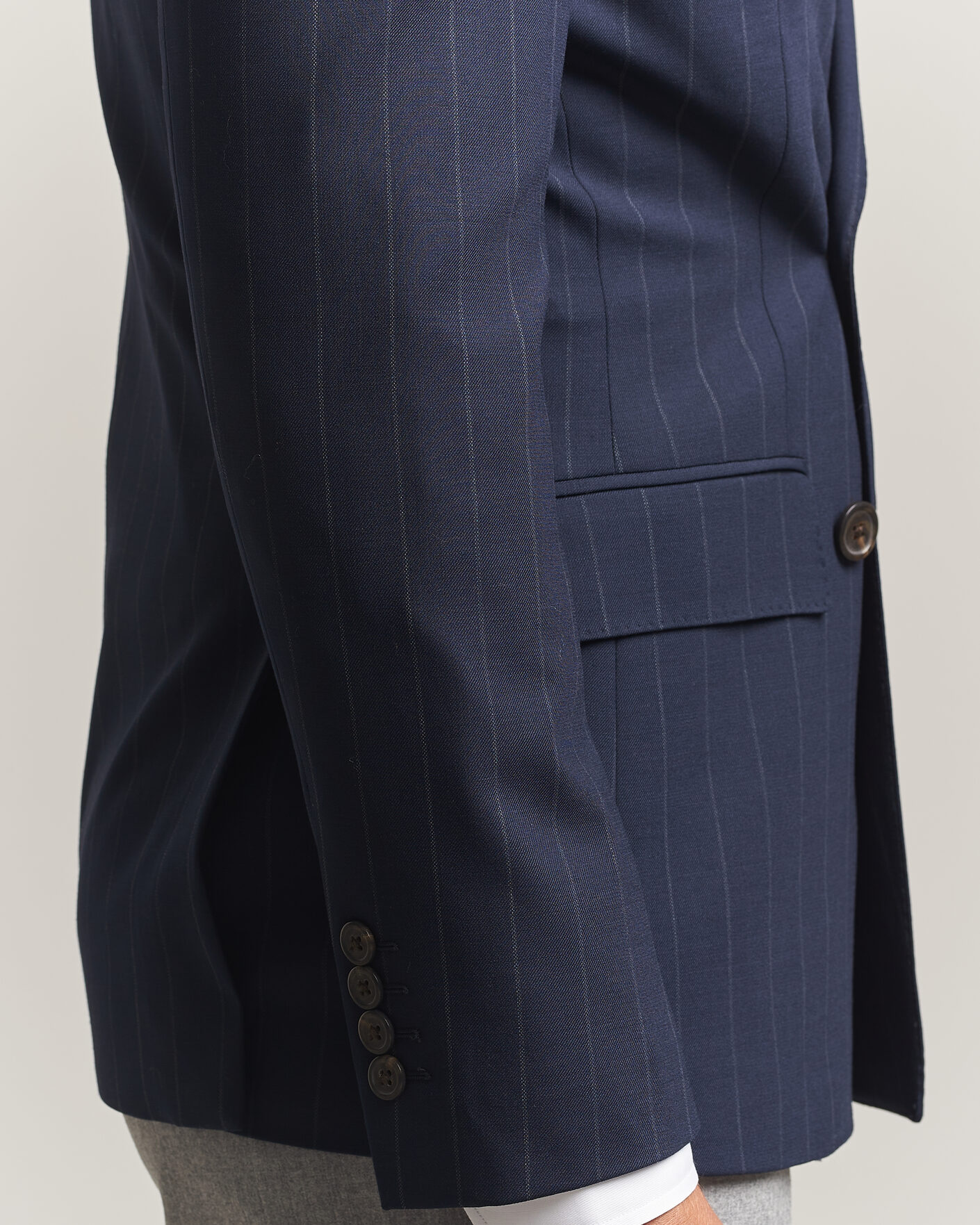 Herren | Sakkos | Polo Ralph Lauren | Double Breasted Rope Stripe Sportcoat Navy/Grey