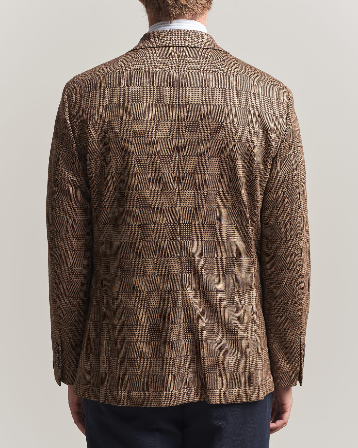 Herren | Sakkos | Polo Ralph Lauren | Double Breasted Glenplaid Knit Sportcoat Tan/Brown