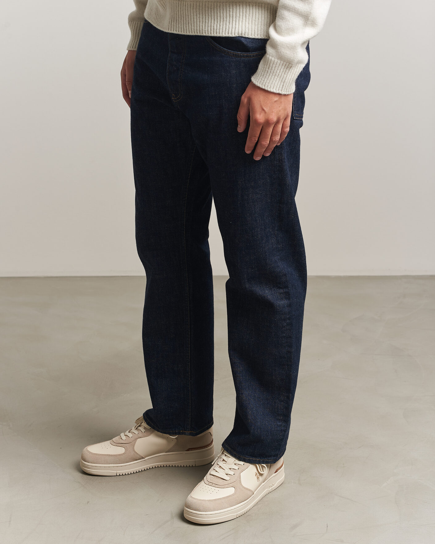 Herren | Sneaker | Polo Ralph Lauren | Masters Court Suede/Leather Sneakers Milkshake