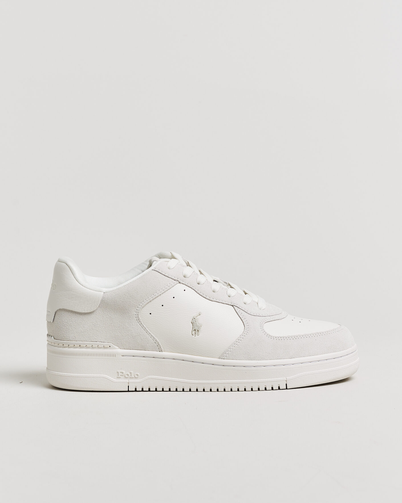 Herren | Sneaker | Polo Ralph Lauren | Masters Court Suede/Leather Sneakers Deckwash White
