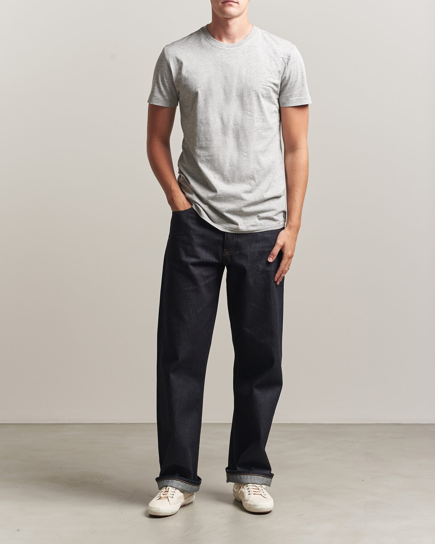 Herren | T-Shirts | Polo Ralph Lauren | 3-Pack Crew Neck T-Shirt Grey/Navy/Blue