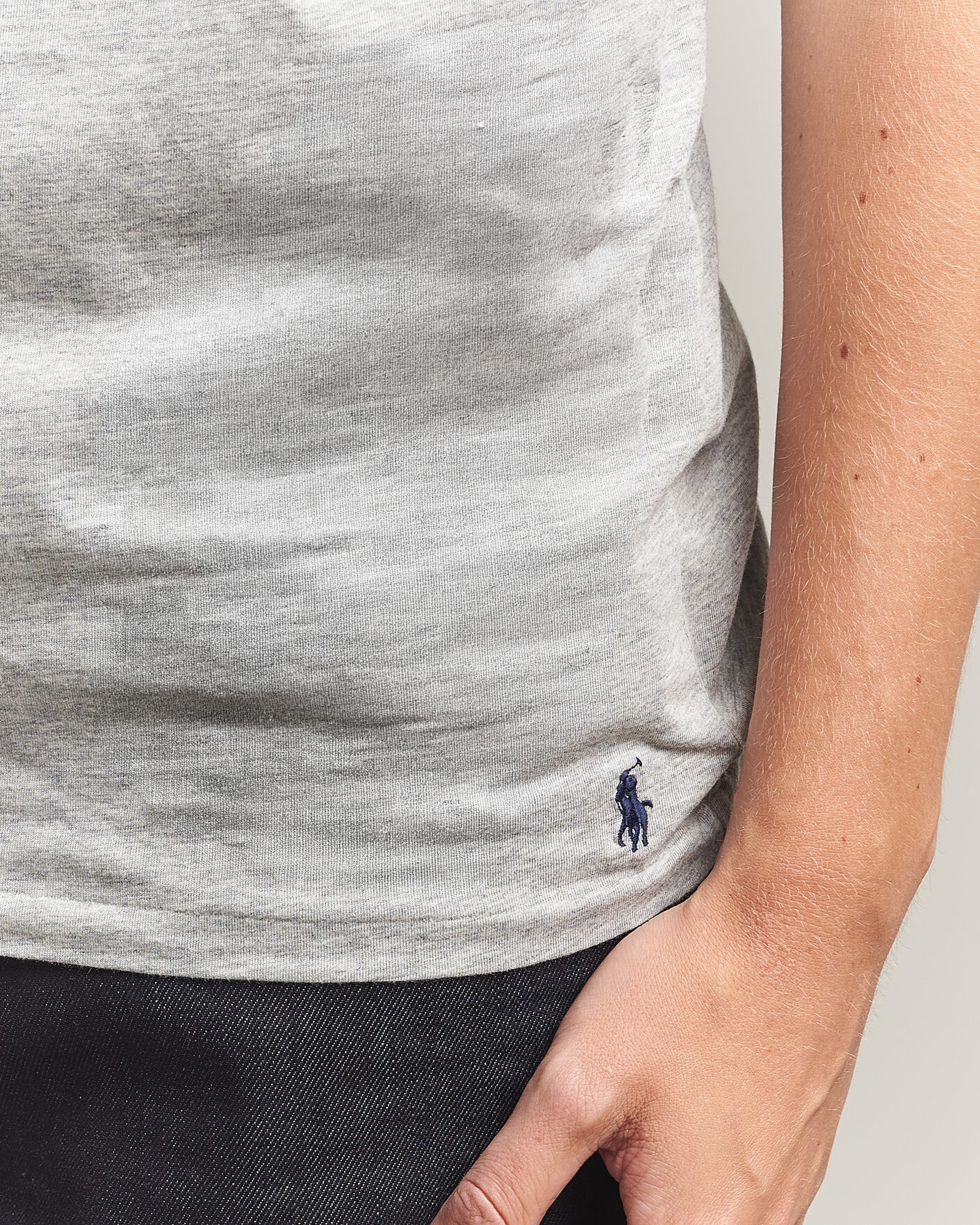 Herren | T-Shirts | Polo Ralph Lauren | 3-Pack Crew Neck T-Shirt Grey/Navy/Blue