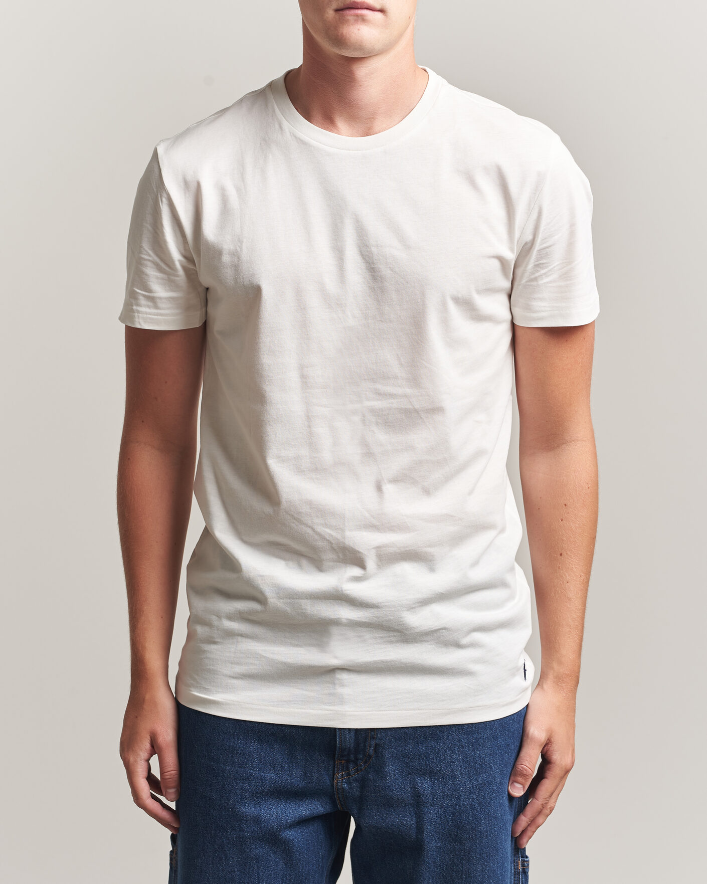 Herren | T-Shirts | Polo Ralph Lauren | 3-Pack Crew Neck T-Shirt White/Blue/Light Blue