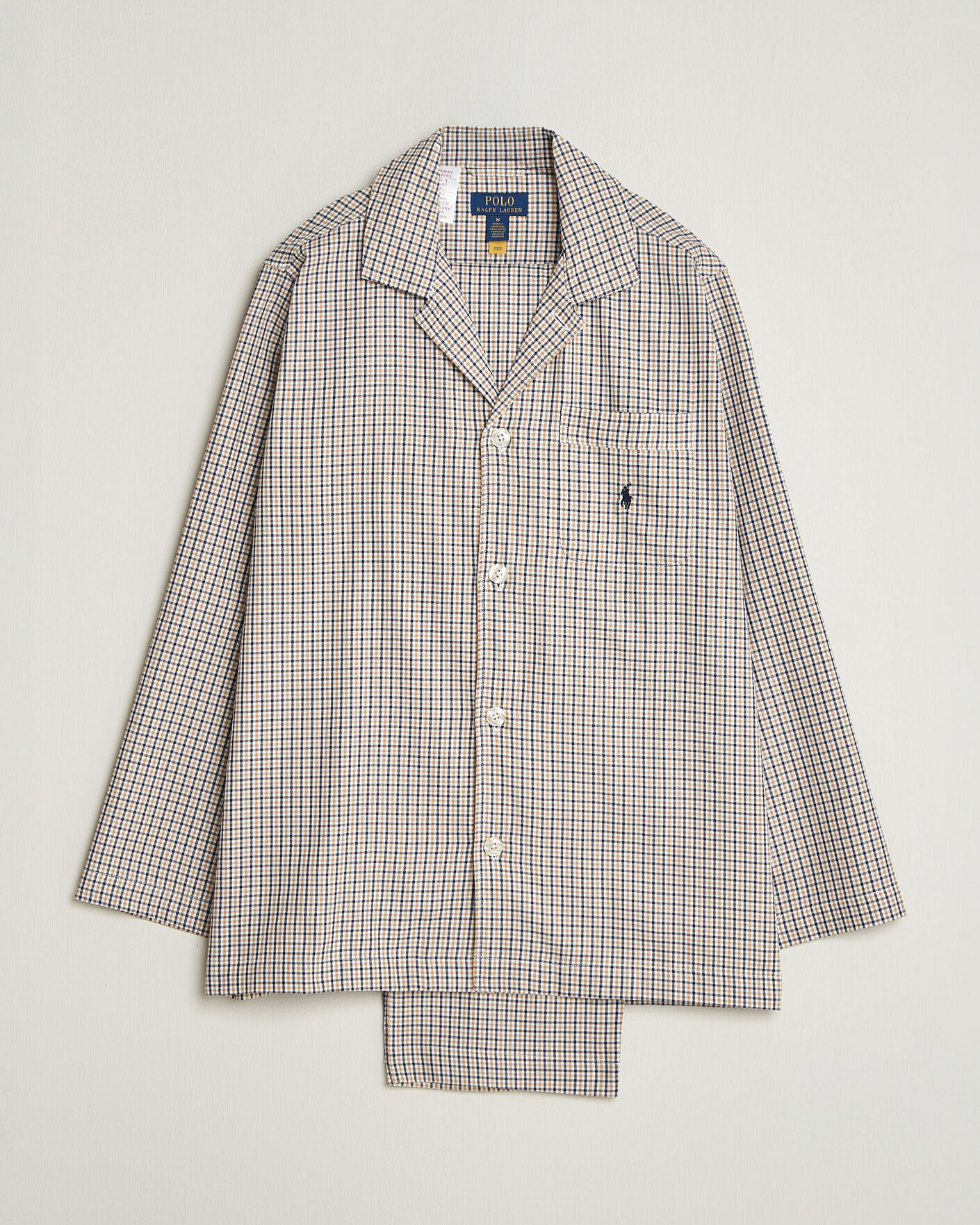 Herren | Schlafanzüge & Bademäntel | Polo Ralph Lauren | Pyjamas Set Khaki White Multi