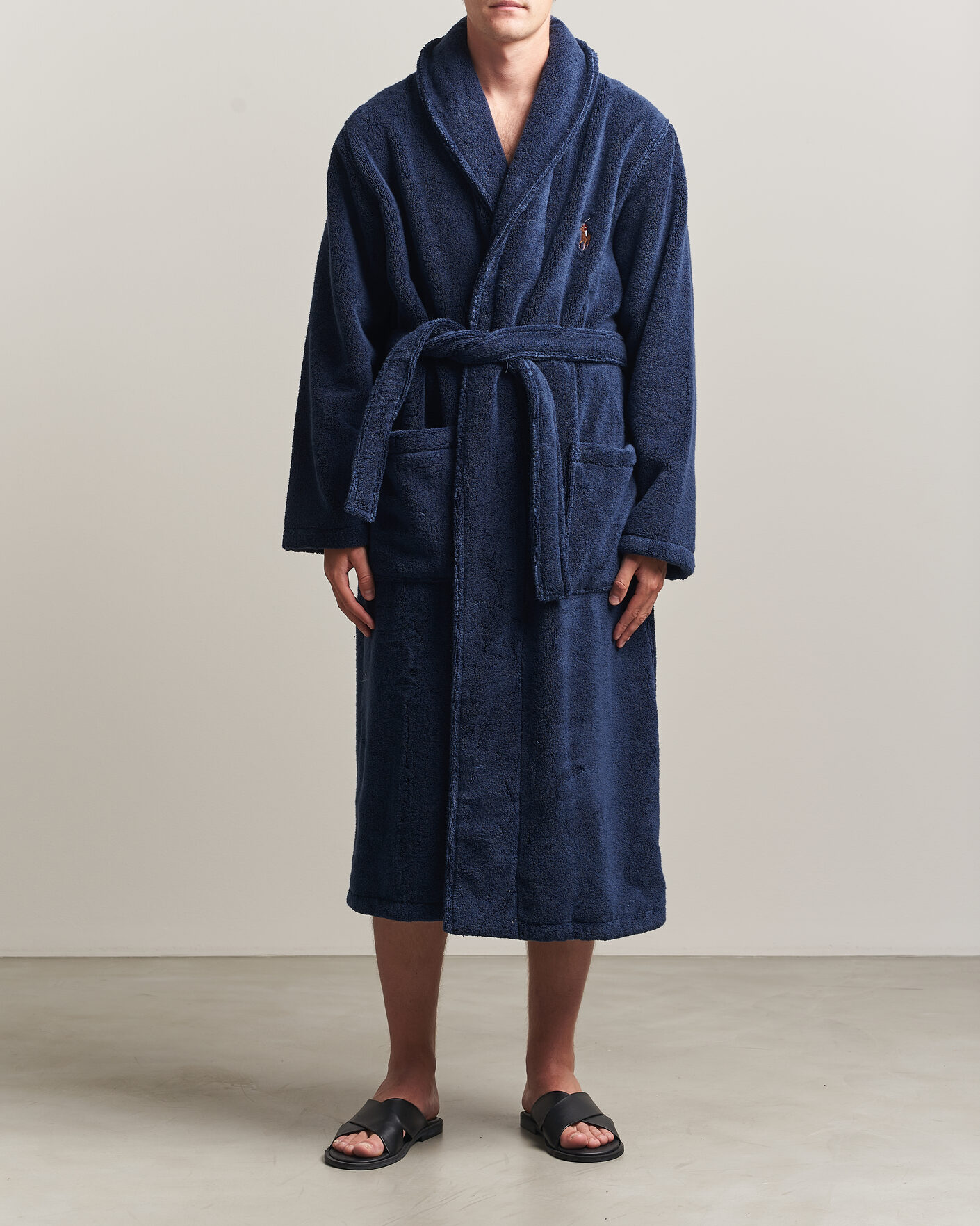 Herren | Schlafanzüge & Bademäntel | Polo Ralph Lauren | Cotton Terry Robe Newport Navy