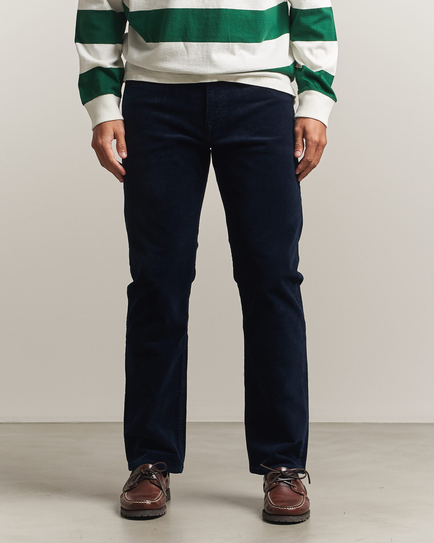 Herren | Hosen | Polo Ralph Lauren | Stretch Corduroy Straight Fit Pants Aviator Navy