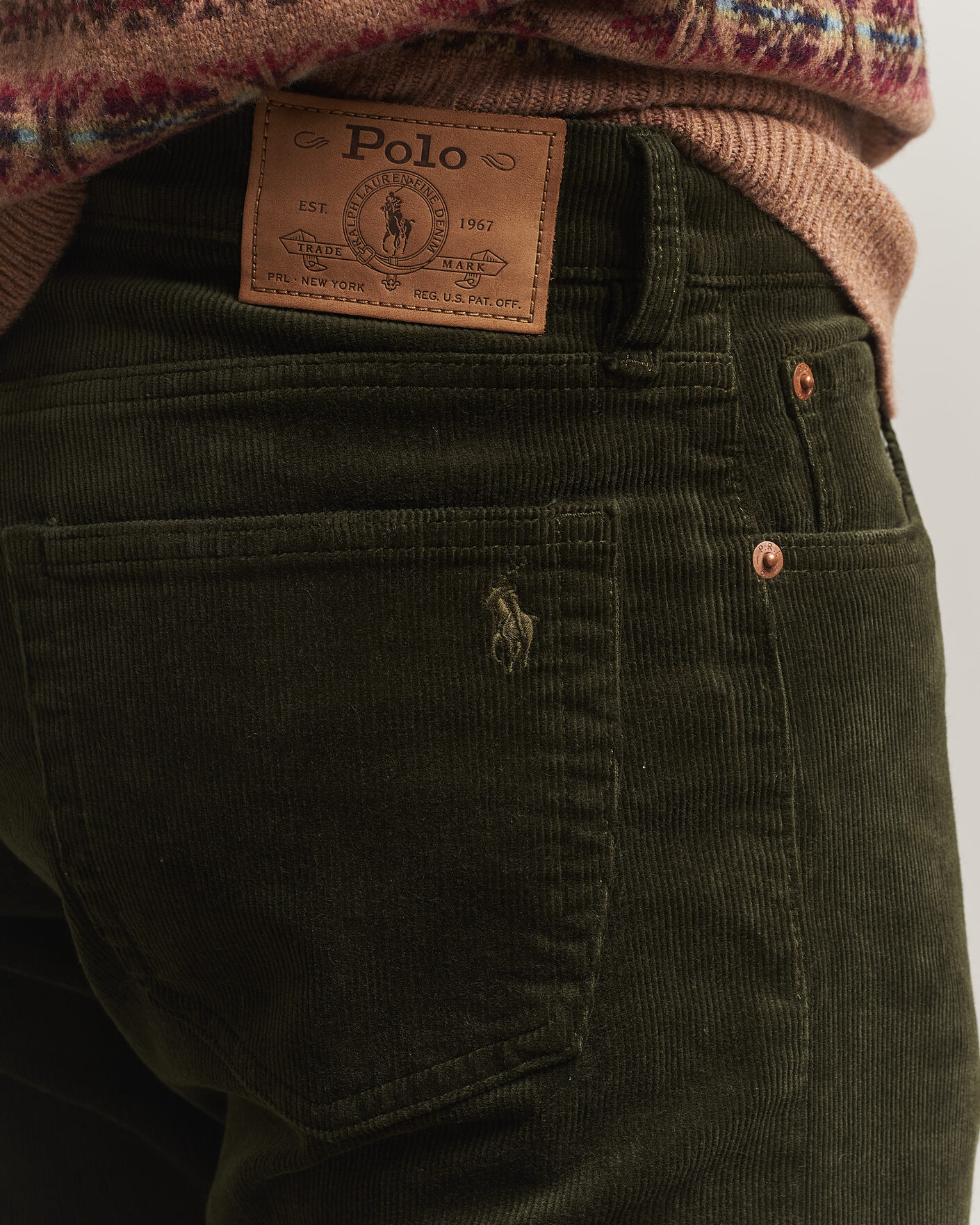 Herren | Hosen | Polo Ralph Lauren | Stretch Corduroy Straight Fit Pants Estate Olive