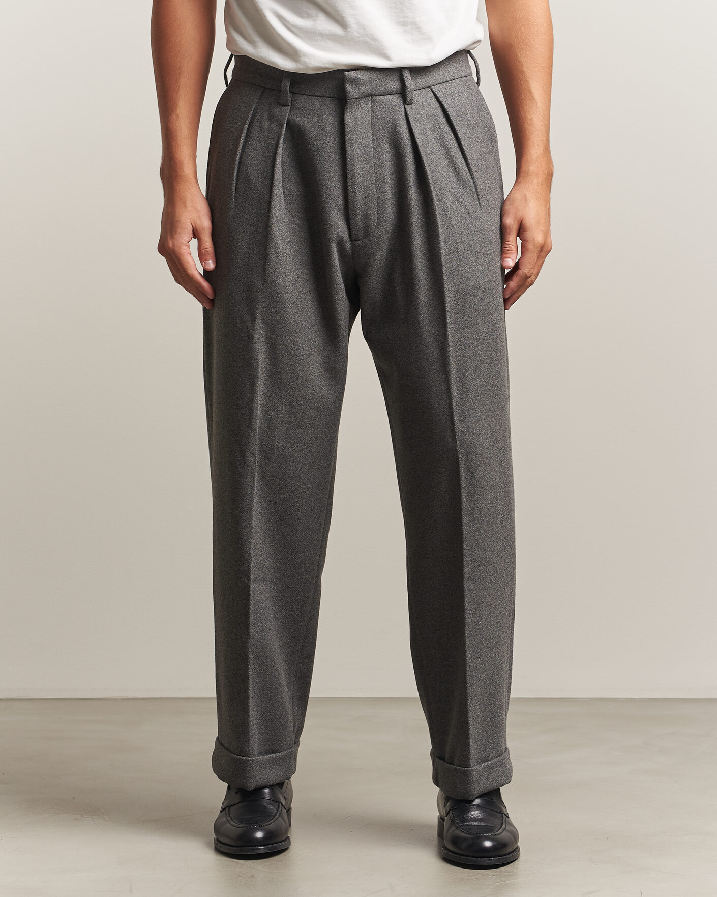 Herren | Hosen | Polo Ralph Lauren | Flanell Blend Straight Fit Pants Medium Grey