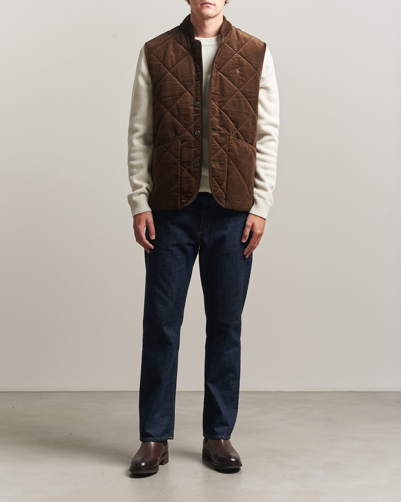 Herren | Westen | Polo Ralph Lauren | Quilted Corduroy Vest Cooper Brown