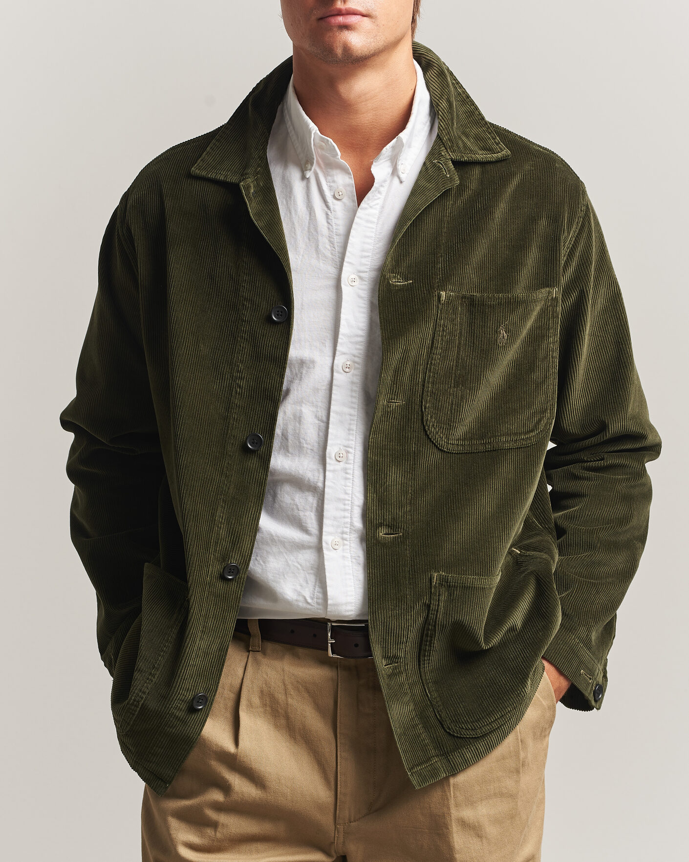 Herren | Hemden | Polo Ralph Lauren | Corduroy Overshirt Company Olive