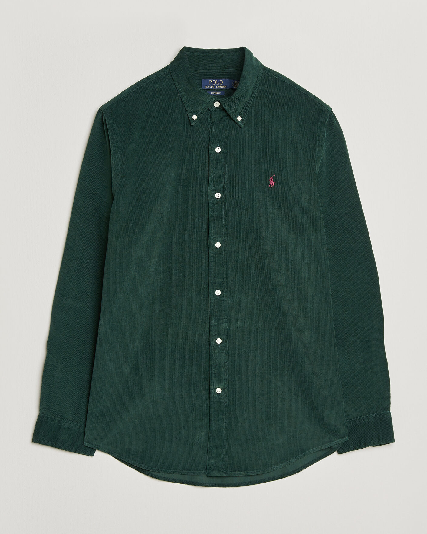 Herren | Hemden | Polo Ralph Lauren | Custom Fit BD Corduroy Shirt Moss Agate