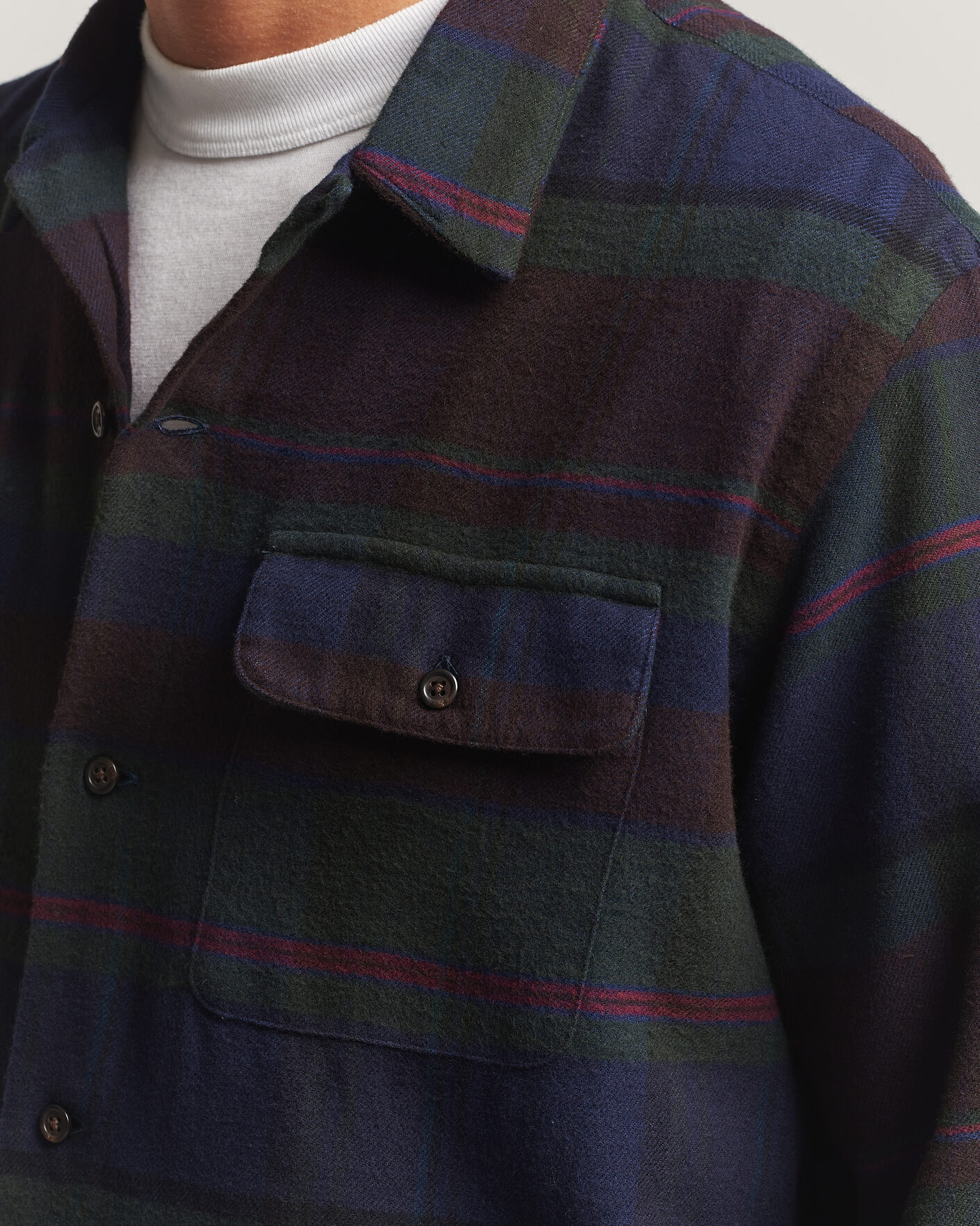 Herren | Hemden | Polo Ralph Lauren | Hudson Ranch Checked Overshirt Olive Royal