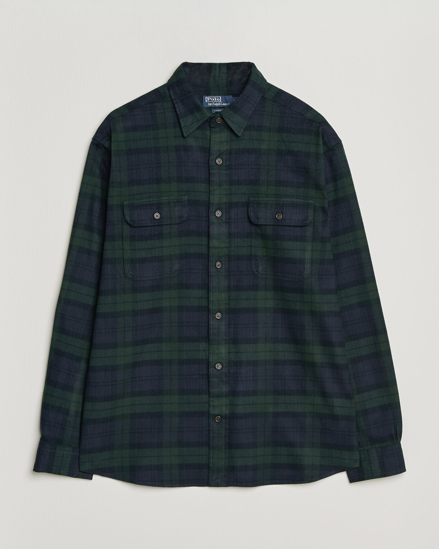 Herren | Hemden | Polo Ralph Lauren | Classic Fit Shaggy Flannel Shirt Navy Forest