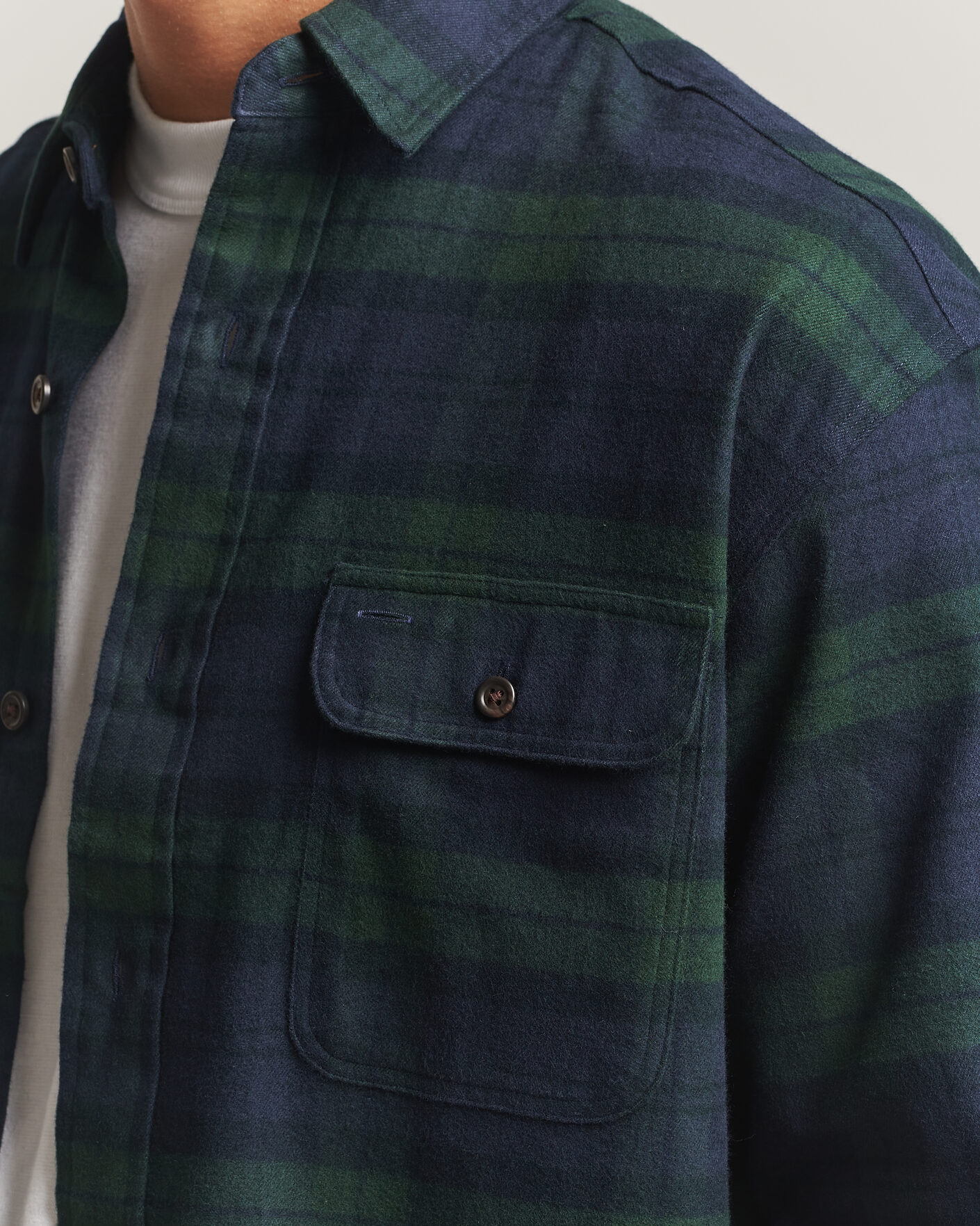 Herren | Hemden | Polo Ralph Lauren | Classic Fit Shaggy Flannel Shirt Navy Forest