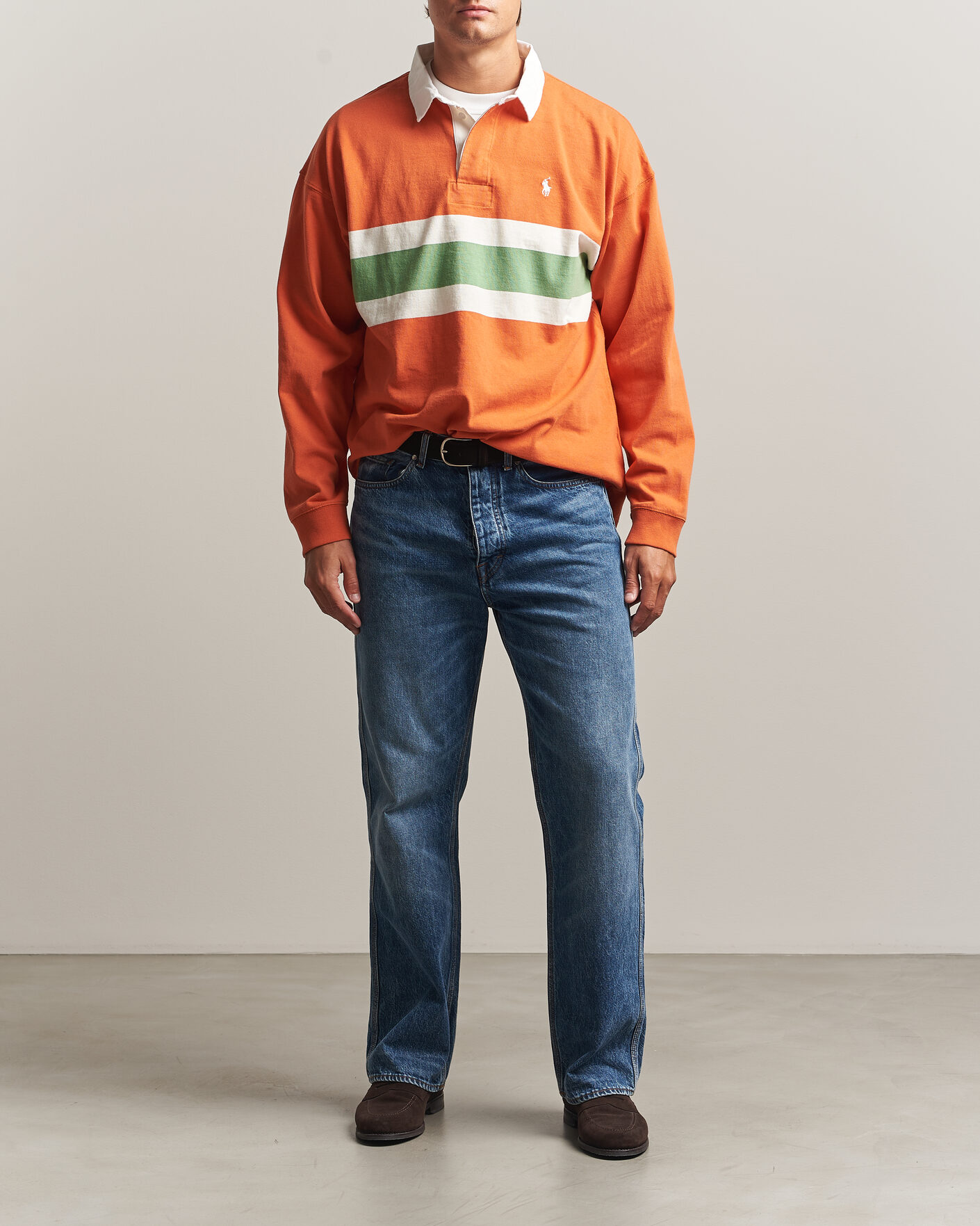 Herren | Pullover | Polo Ralph Lauren | Knitted Jersey Rugby Shirt Solar Sky Multi