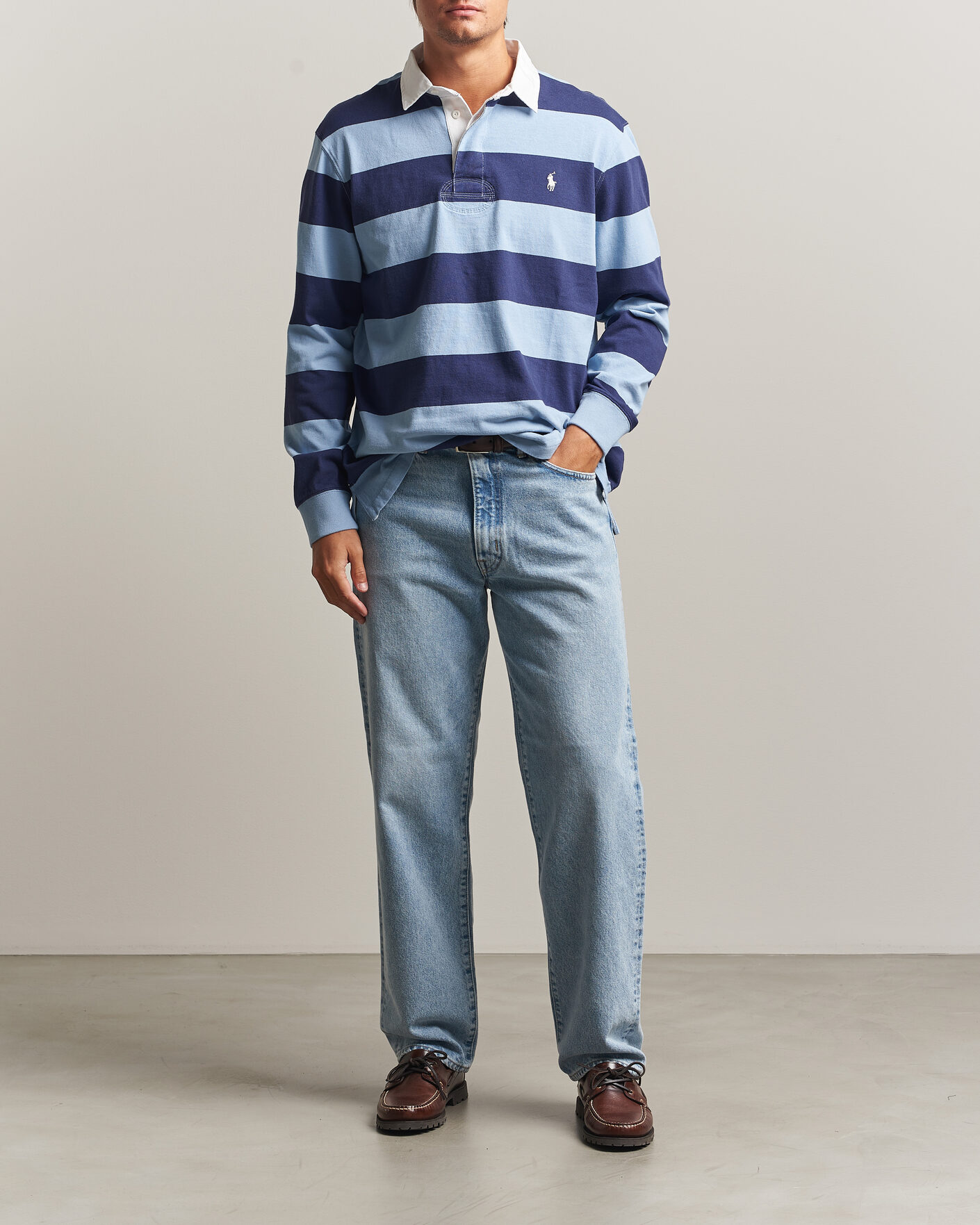 Herren | Pullover | Polo Ralph Lauren | Striped Jersey Rugger Blue/Navy