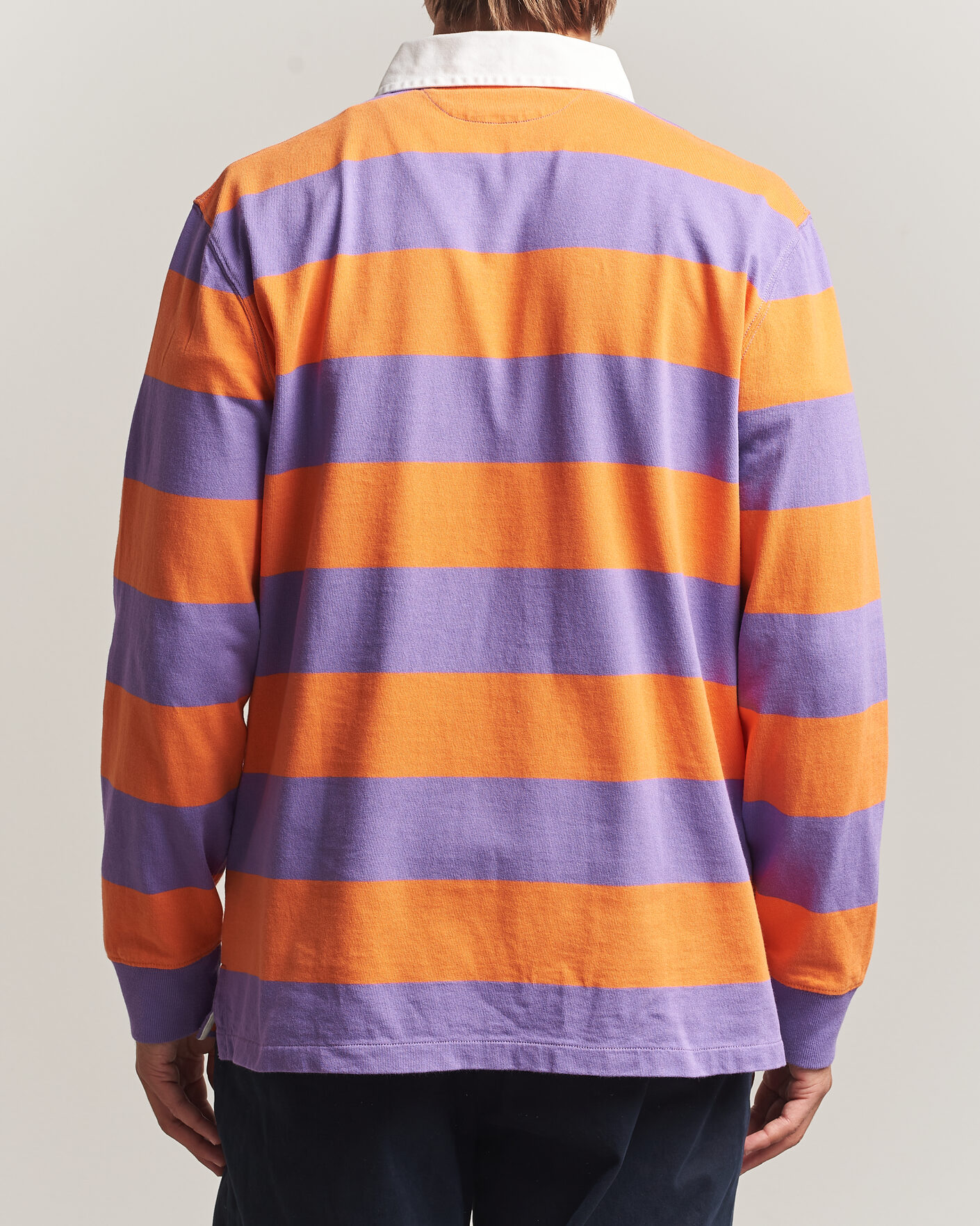 Herren | Pullover | Polo Ralph Lauren | Striped Jersey Rugger Purple/Orange