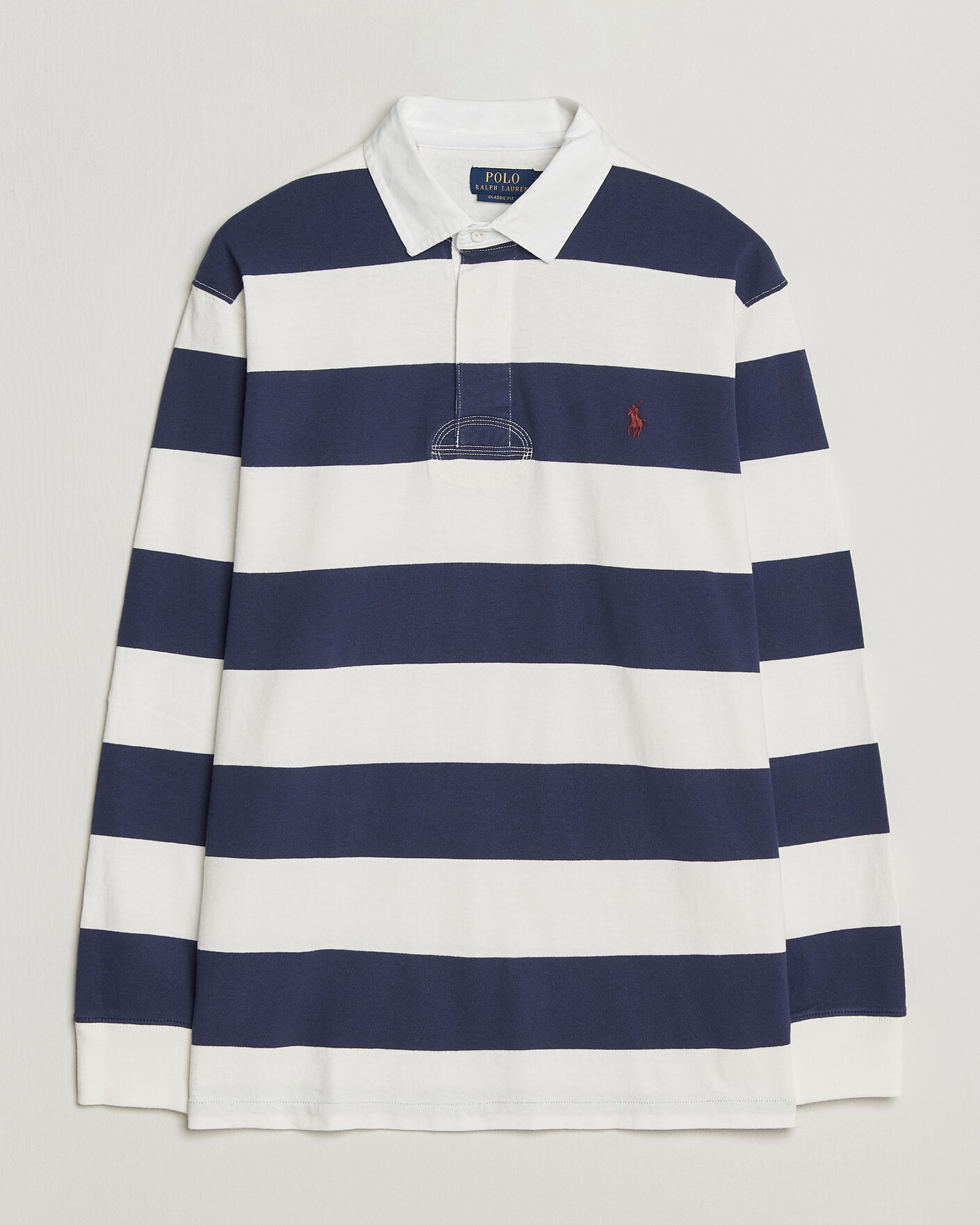 Herren | Pullover | Polo Ralph Lauren | Striped Jersey Rugger Cream/Navy