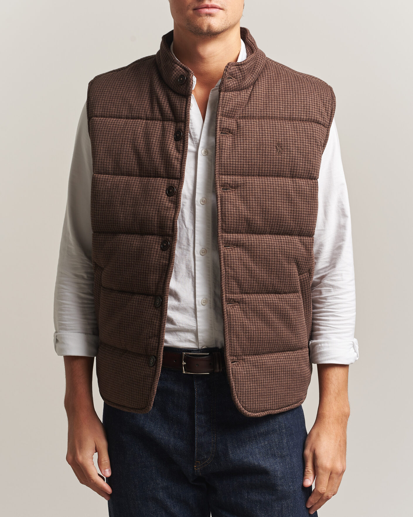 Herren | Pullover | Polo Ralph Lauren | Double Knitted Jaquard Vest Nutmeg Brown