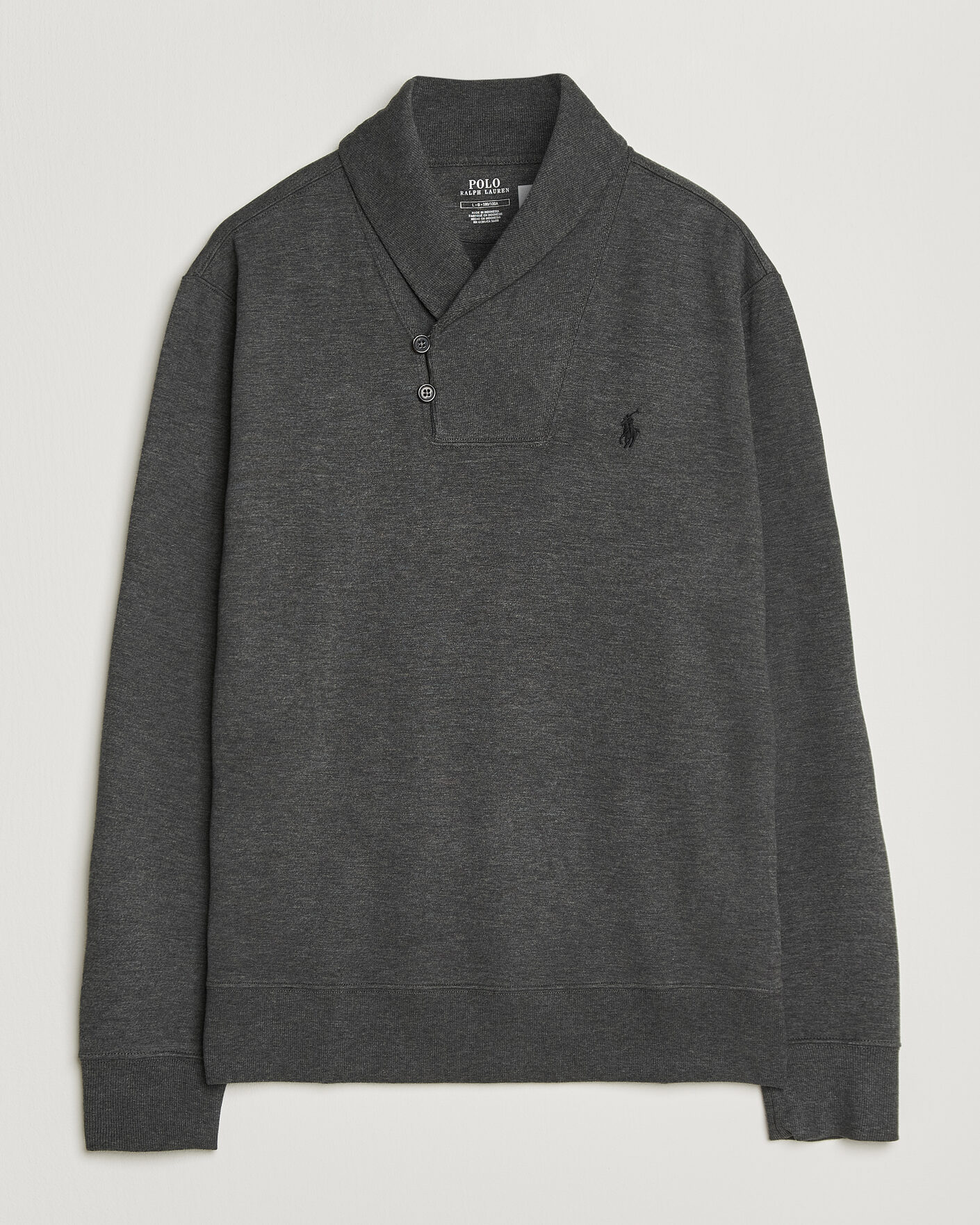 Herren | Pullover | Polo Ralph Lauren | Double Knitted Shawl Collar Sweater Windsor Heather