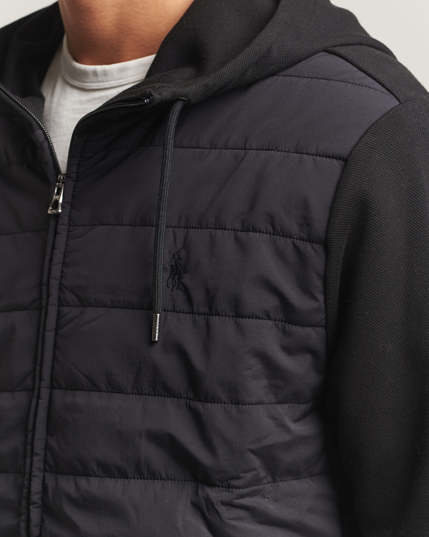 Herren | Pullover | Polo Ralph Lauren | Double Knitted Jaquard Full Zip Hoodie Polo Black